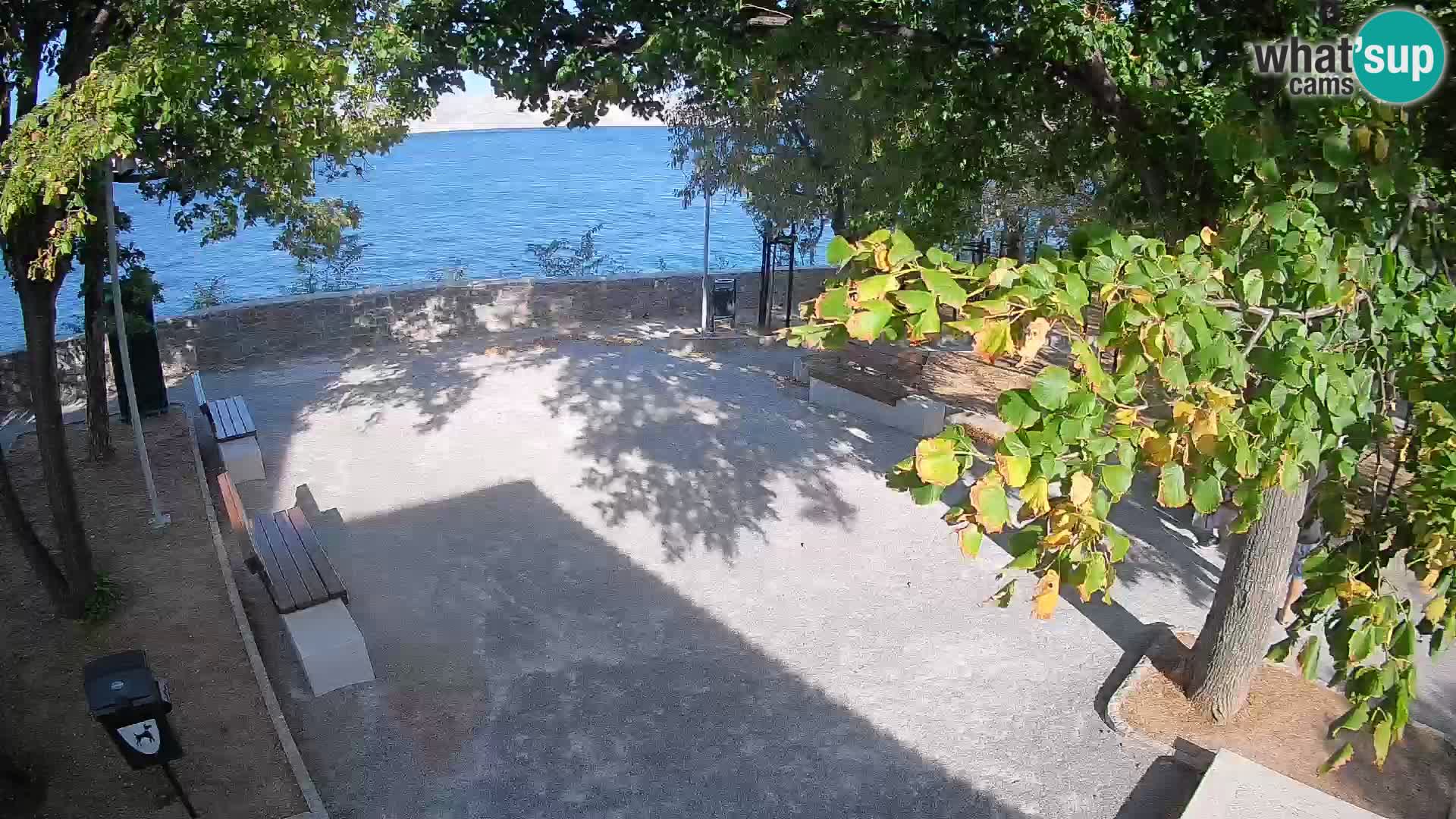 Senj Live Cam – Writers’ Park and the Velebit Channel