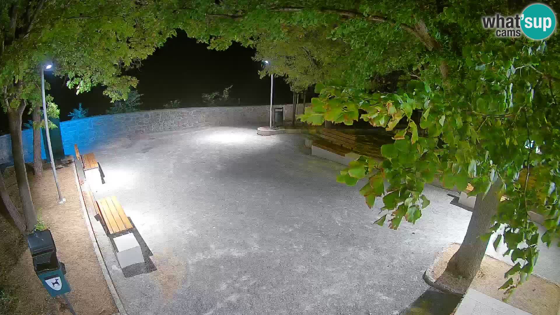 Senj Live Cam – Writers’ Park and the Velebit Channel