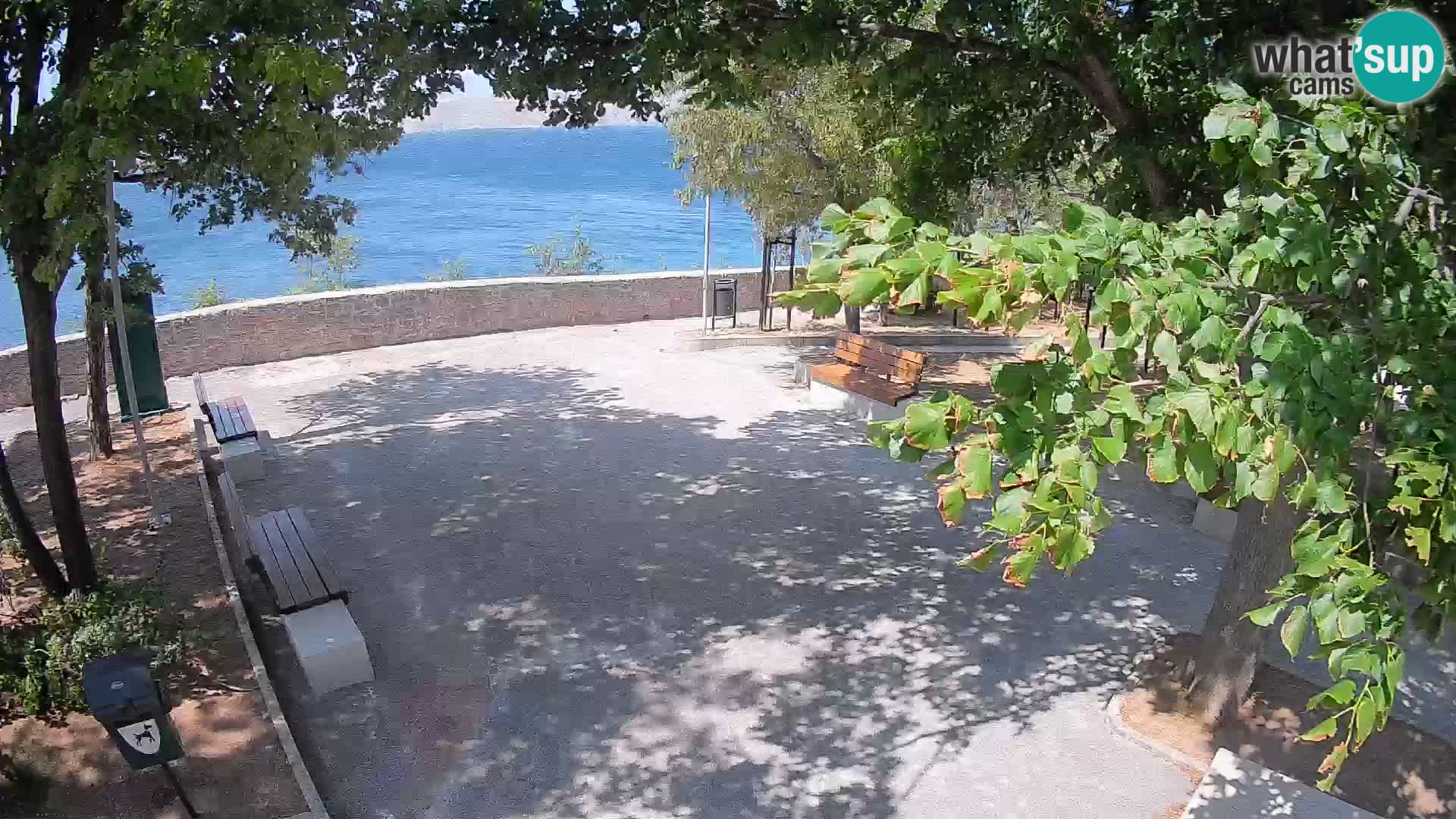 Senj Live Cam – Writers’ Park and the Velebit Channel