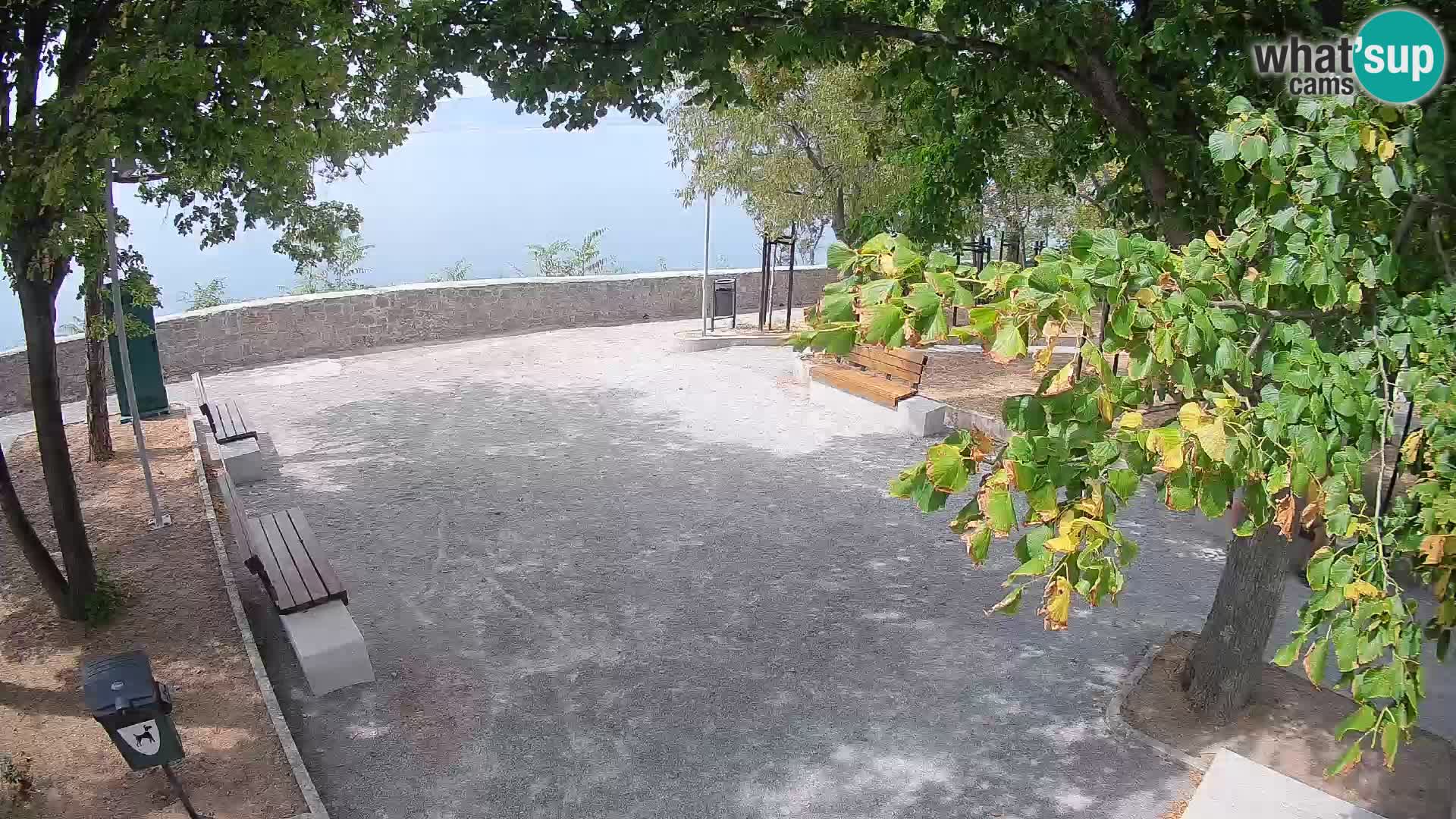 Senj Live Cam – Writers’ Park and the Velebit Channel