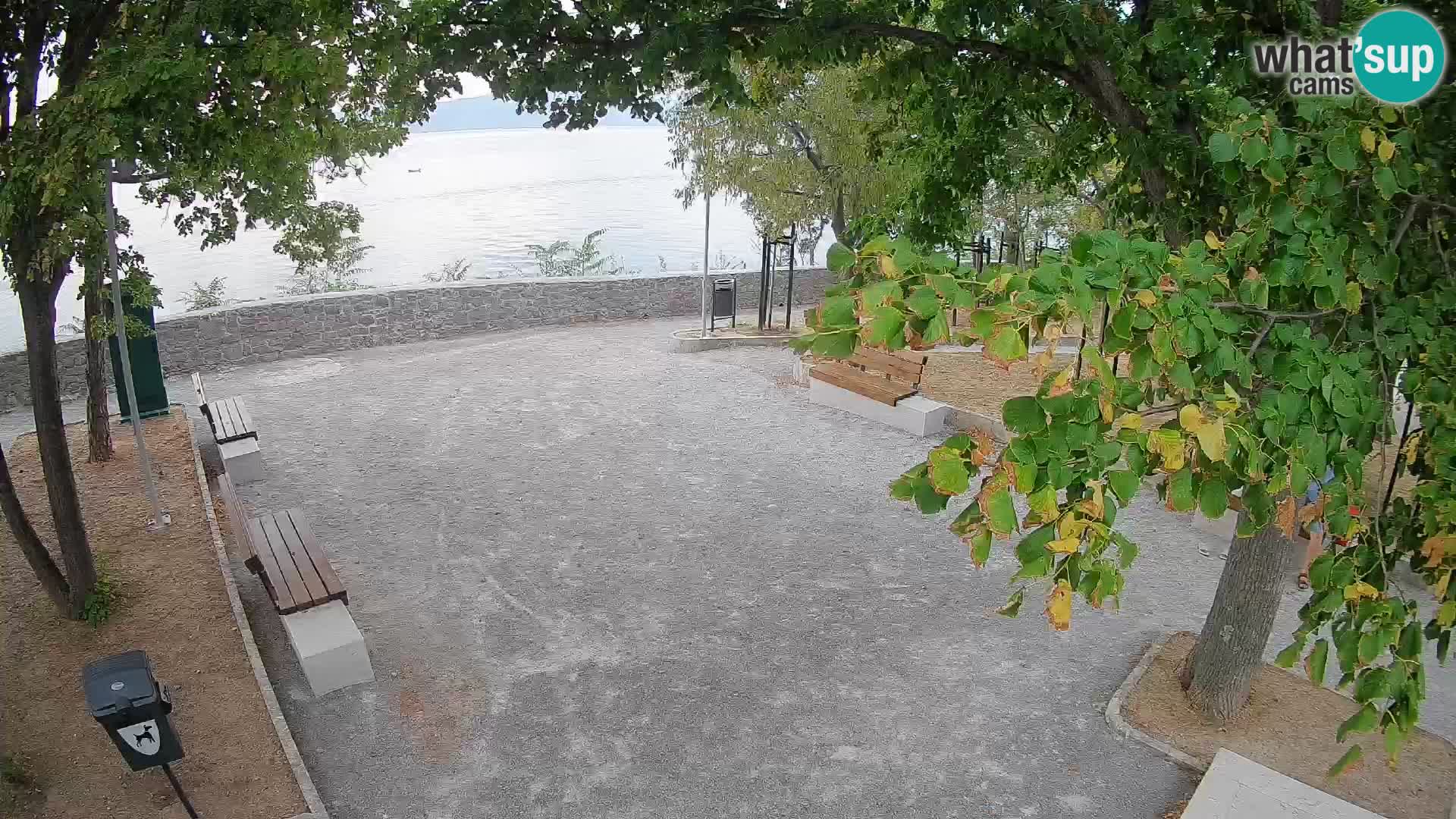 Senj Live Webcam – Schriftstellerpark und Velebit-Kanal