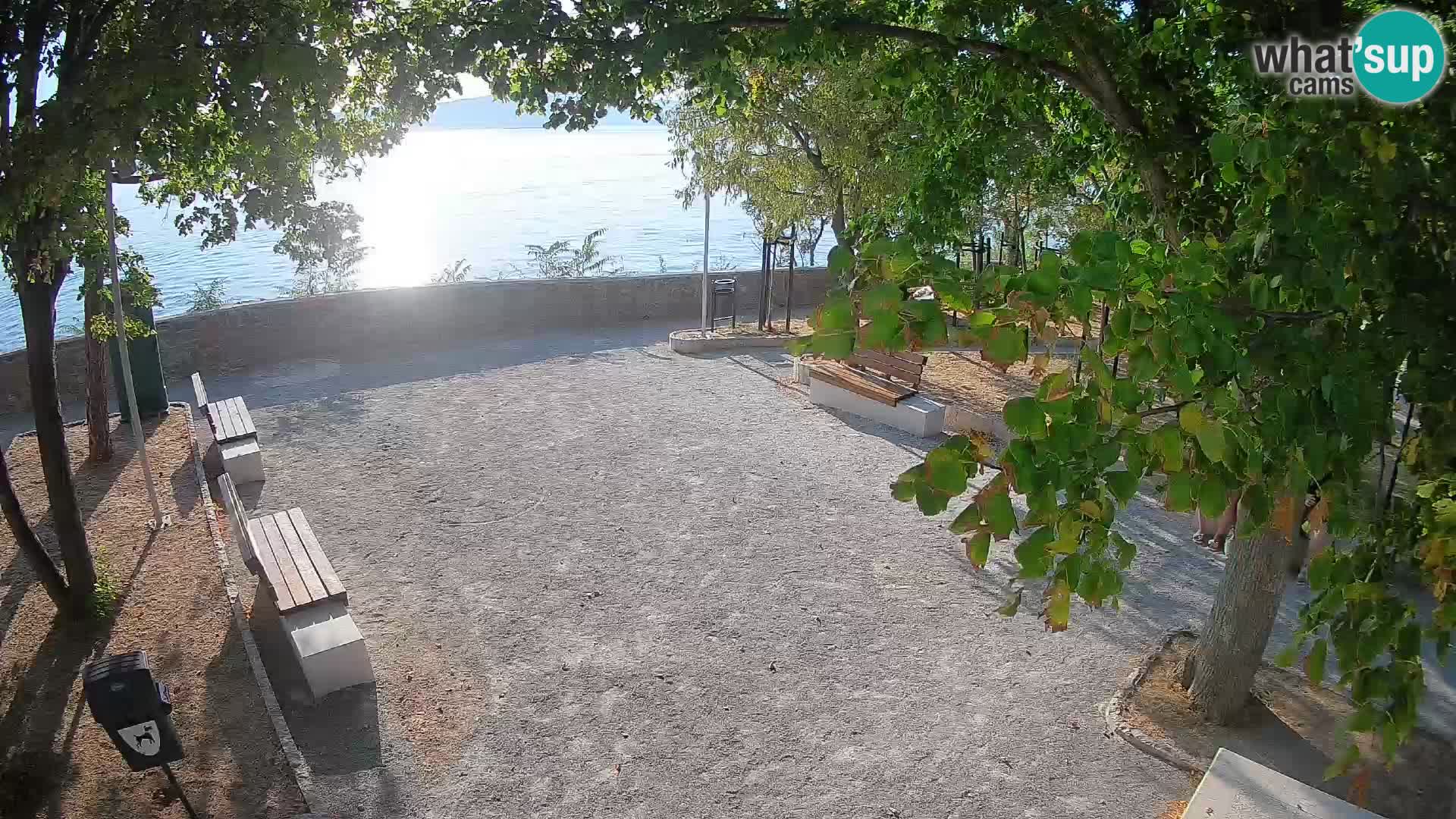 Senj Live Cam – Writers’ Park and the Velebit Channel