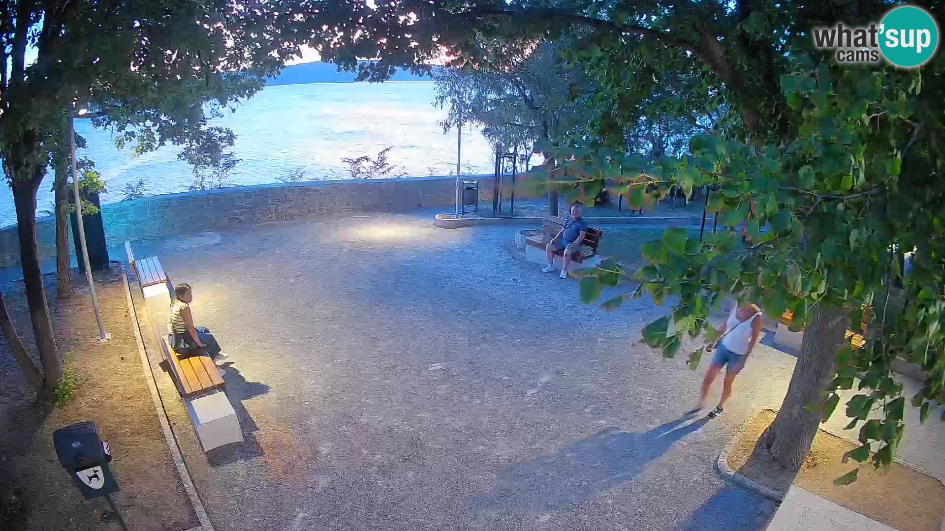 Senj Live Cam – Writers’ Park and the Velebit Channel