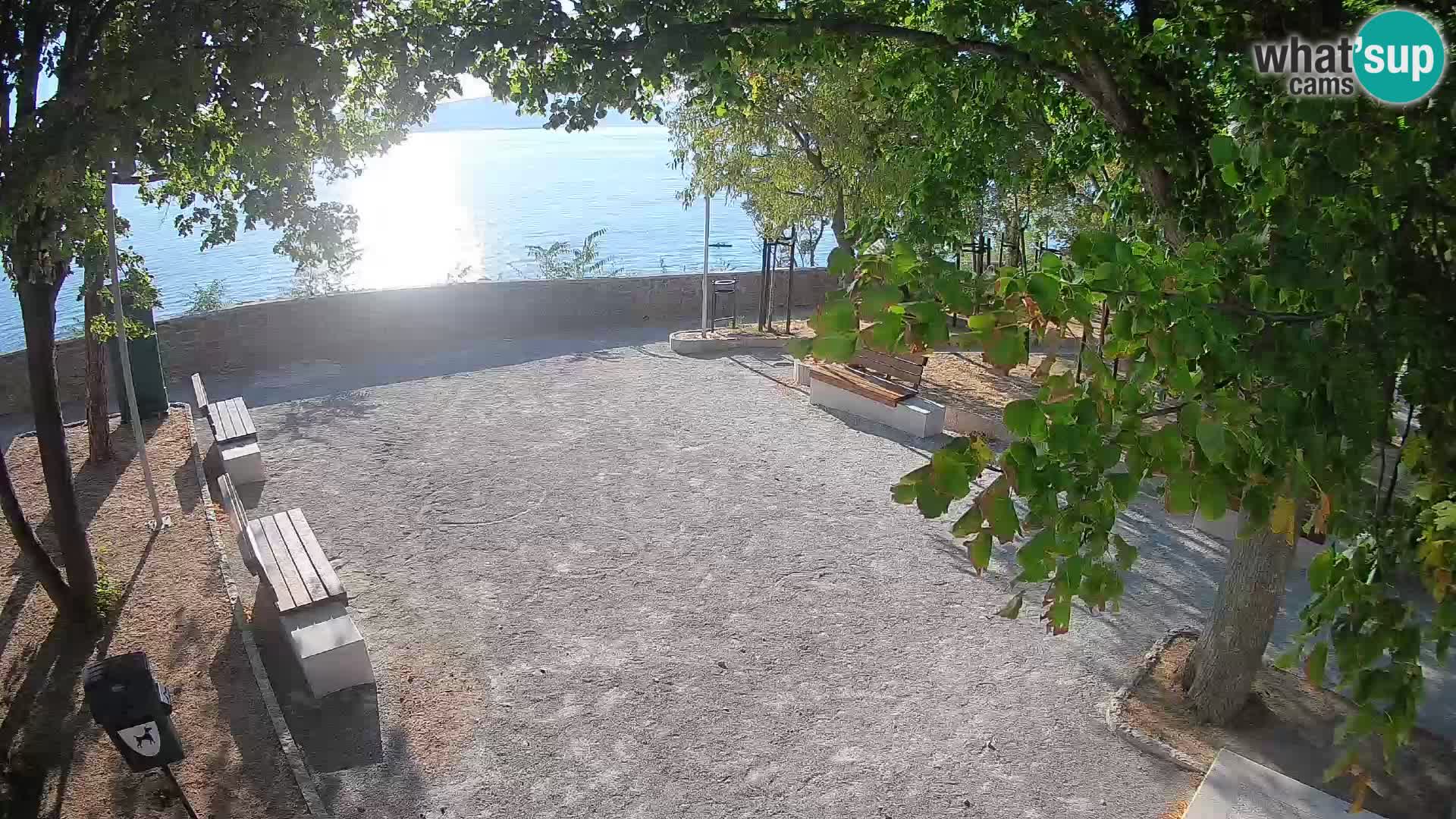 Senj Live Cam – Writers’ Park and the Velebit Channel