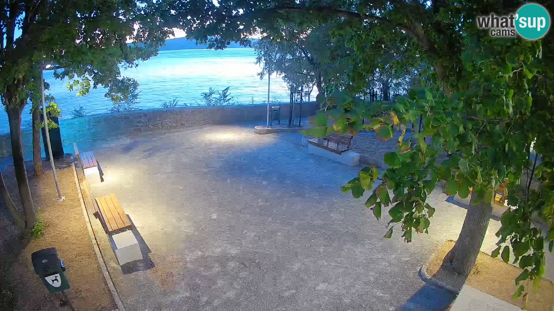 Senj Live Cam – Writers’ Park and the Velebit Channel