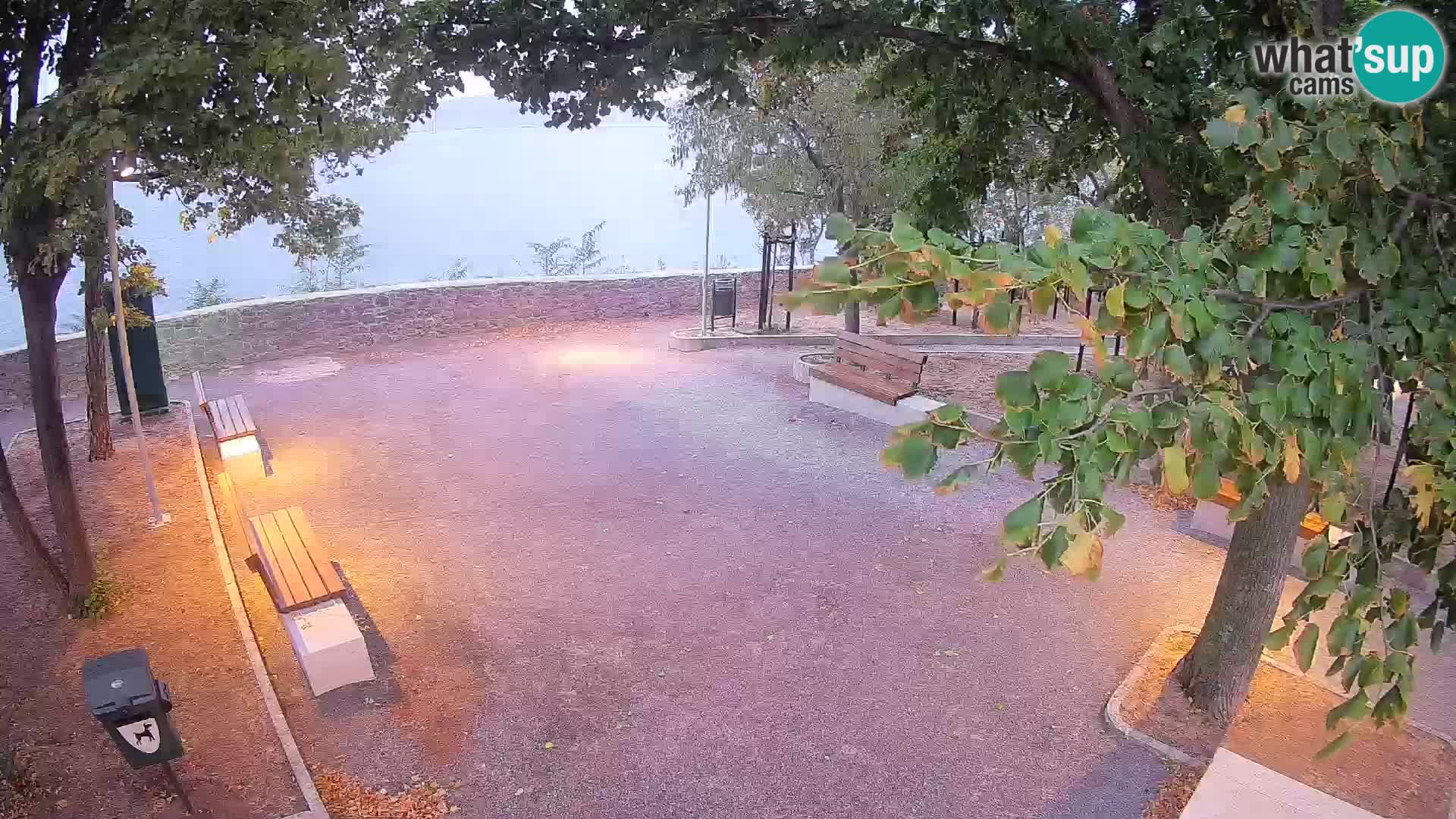 Senj Live Cam – Writers’ Park and the Velebit Channel