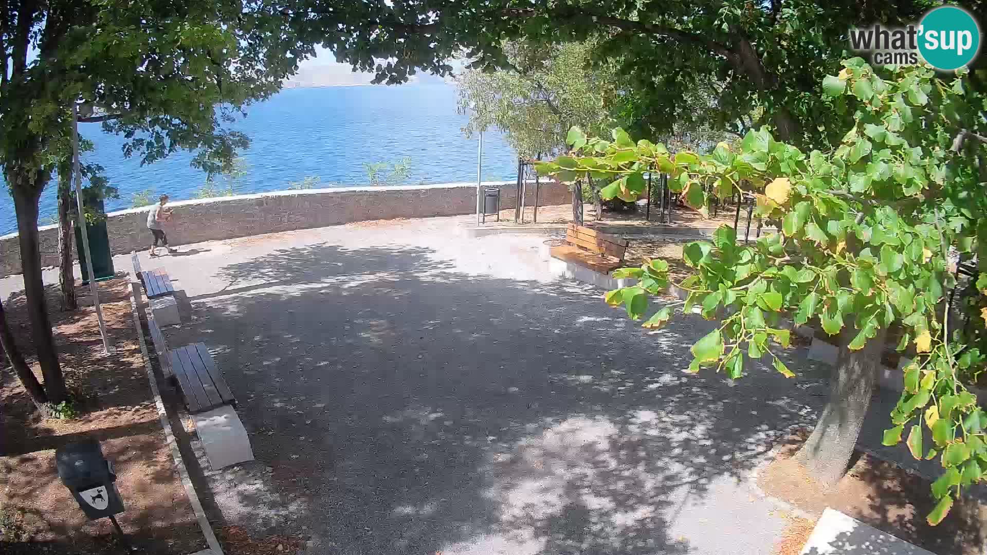 Senj Live Cam – Writers’ Park and the Velebit Channel