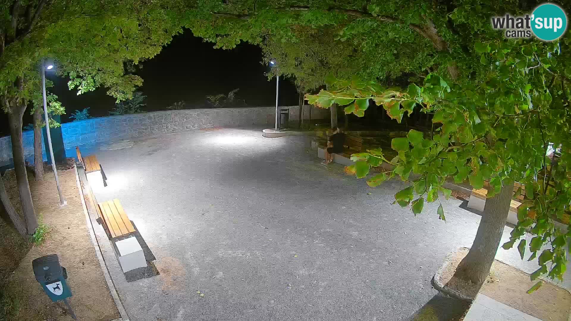 Webcam Senj en direct – Parc des Écrivains et canal du Velebit