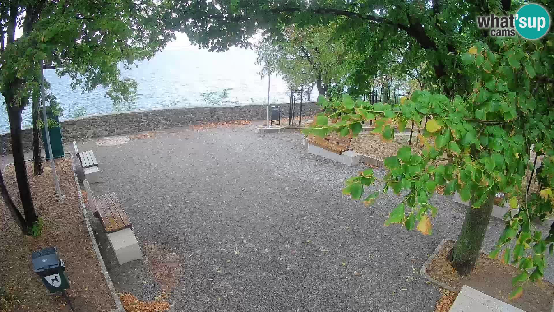 Senj Live Cam – Writers’ Park and the Velebit Channel