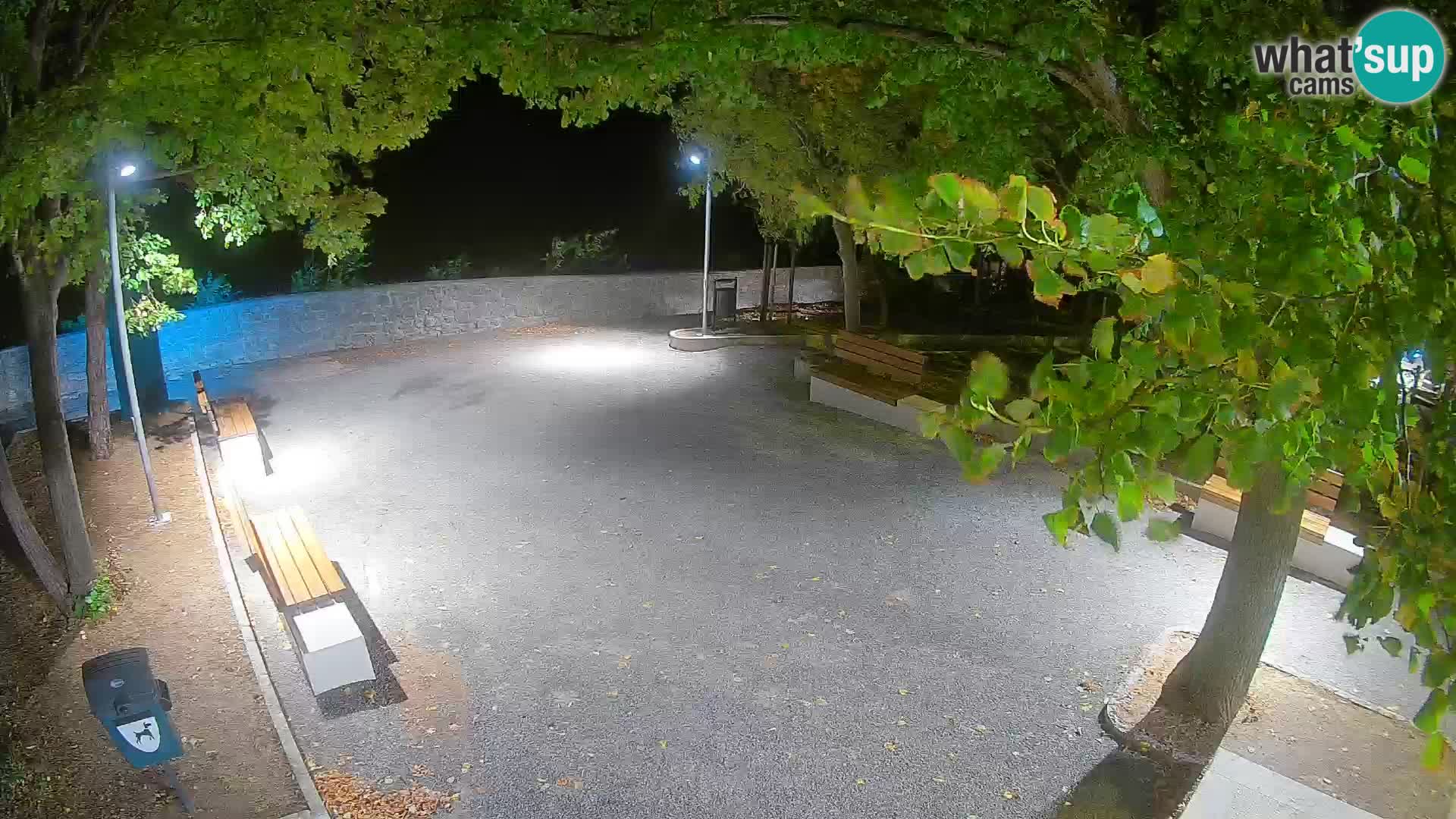 Senj Live Cam – Writers’ Park and the Velebit Channel