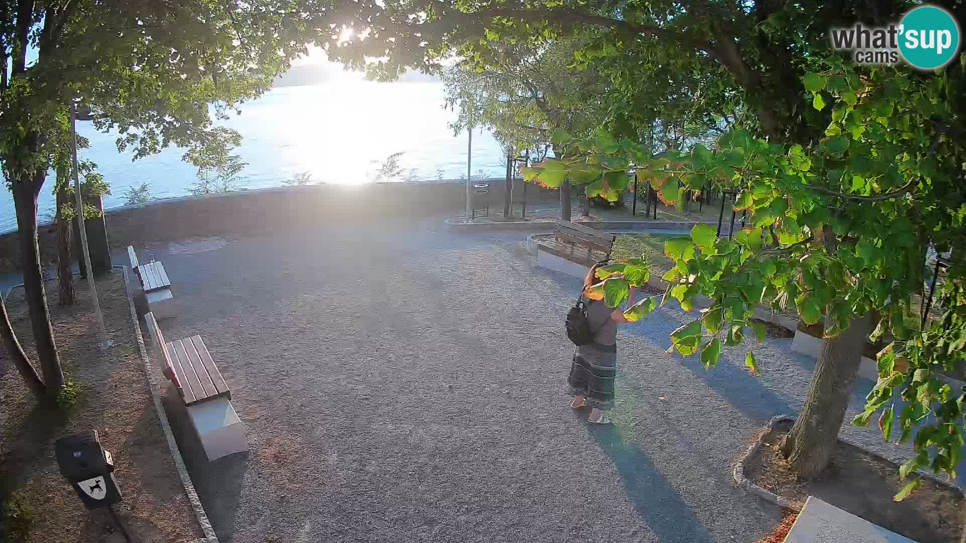 Senj Live Cam – Writers’ Park and the Velebit Channel