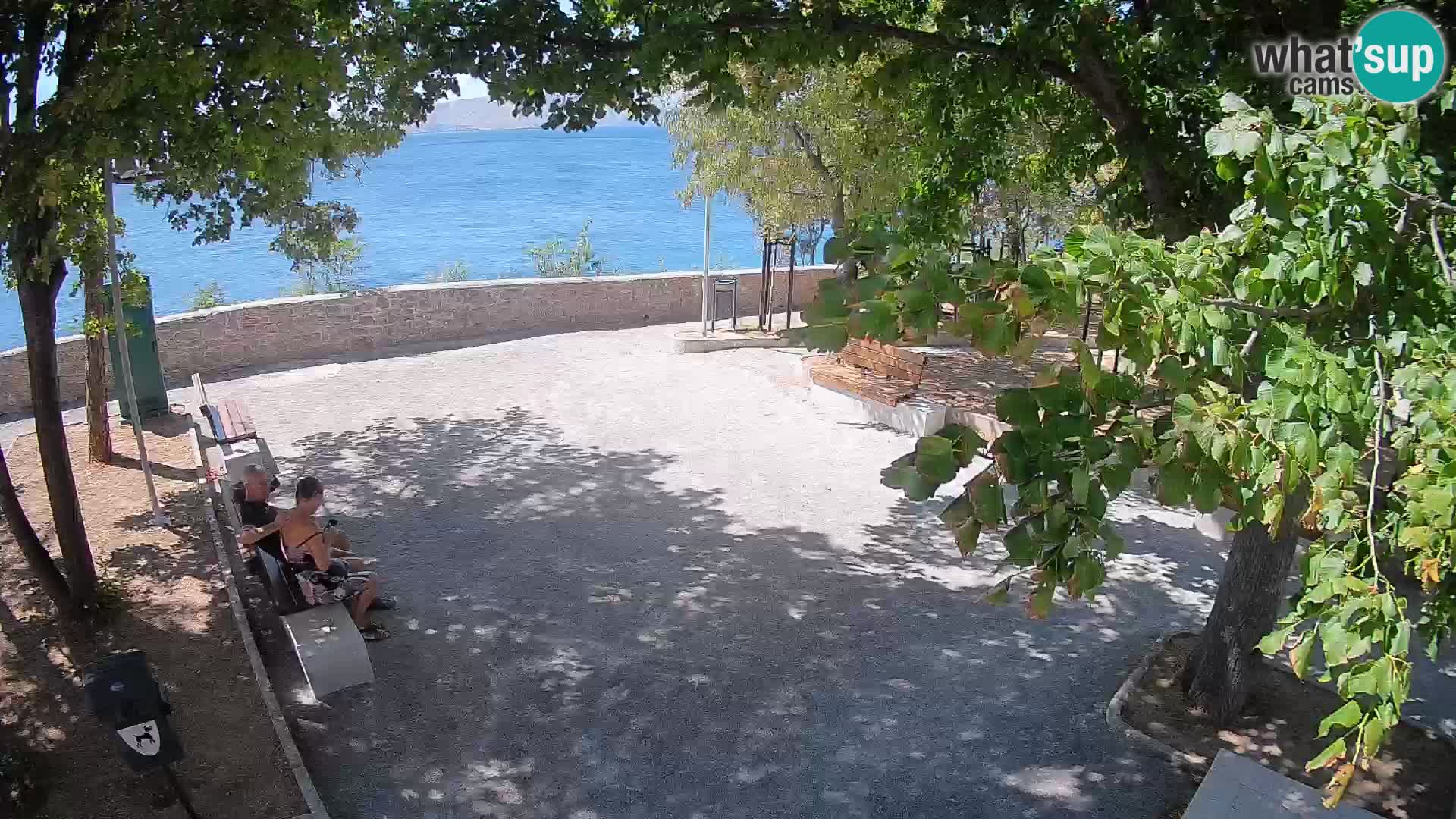 Senj Live Cam – Writers’ Park and the Velebit Channel