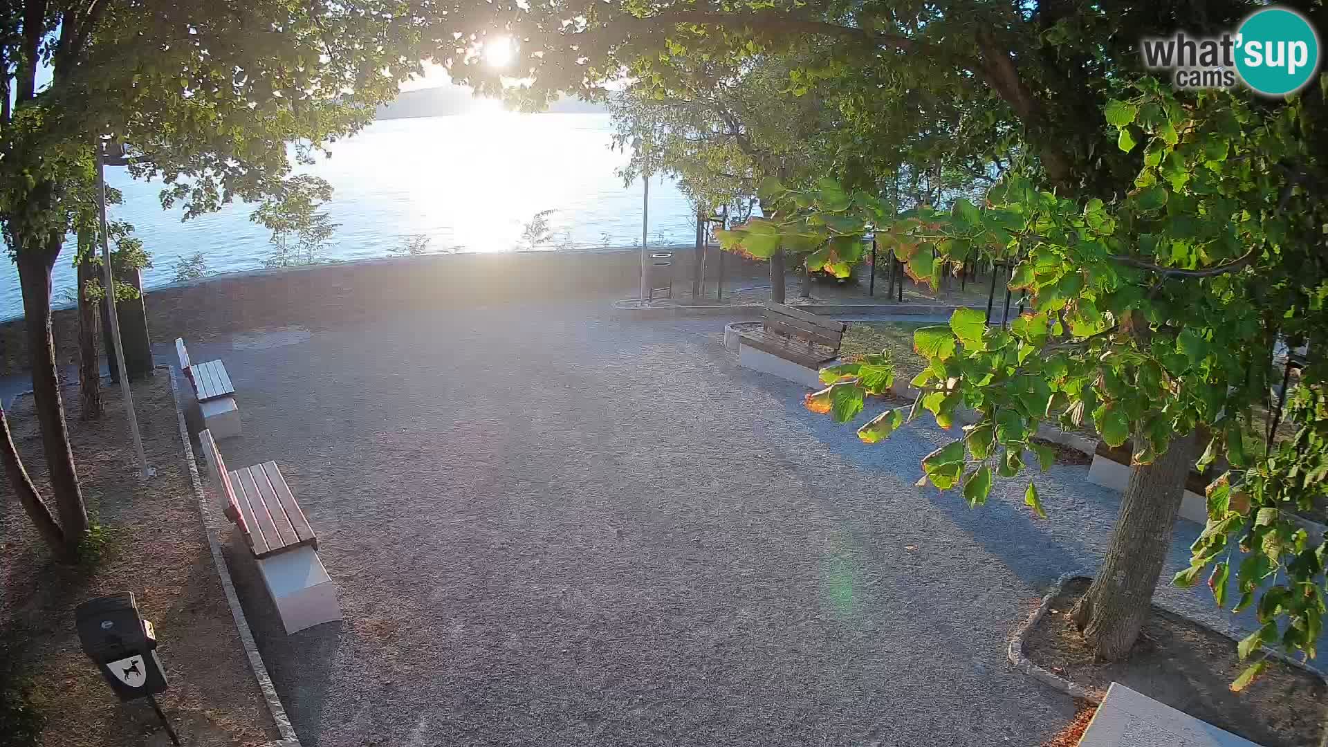 Senj Live Cam – Writers’ Park and the Velebit Channel