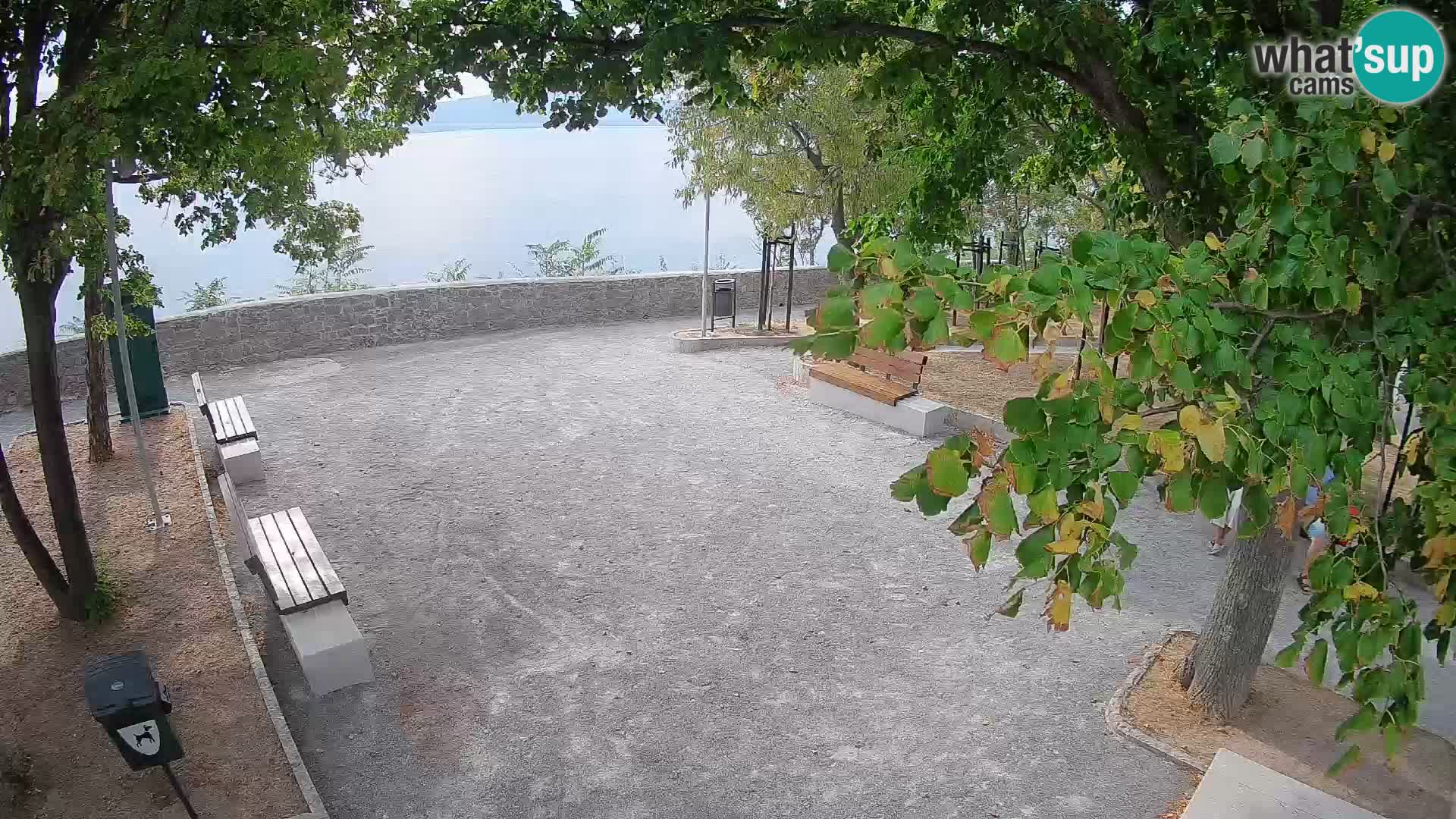 Senj Live Webcam – Schriftstellerpark und Velebit-Kanal