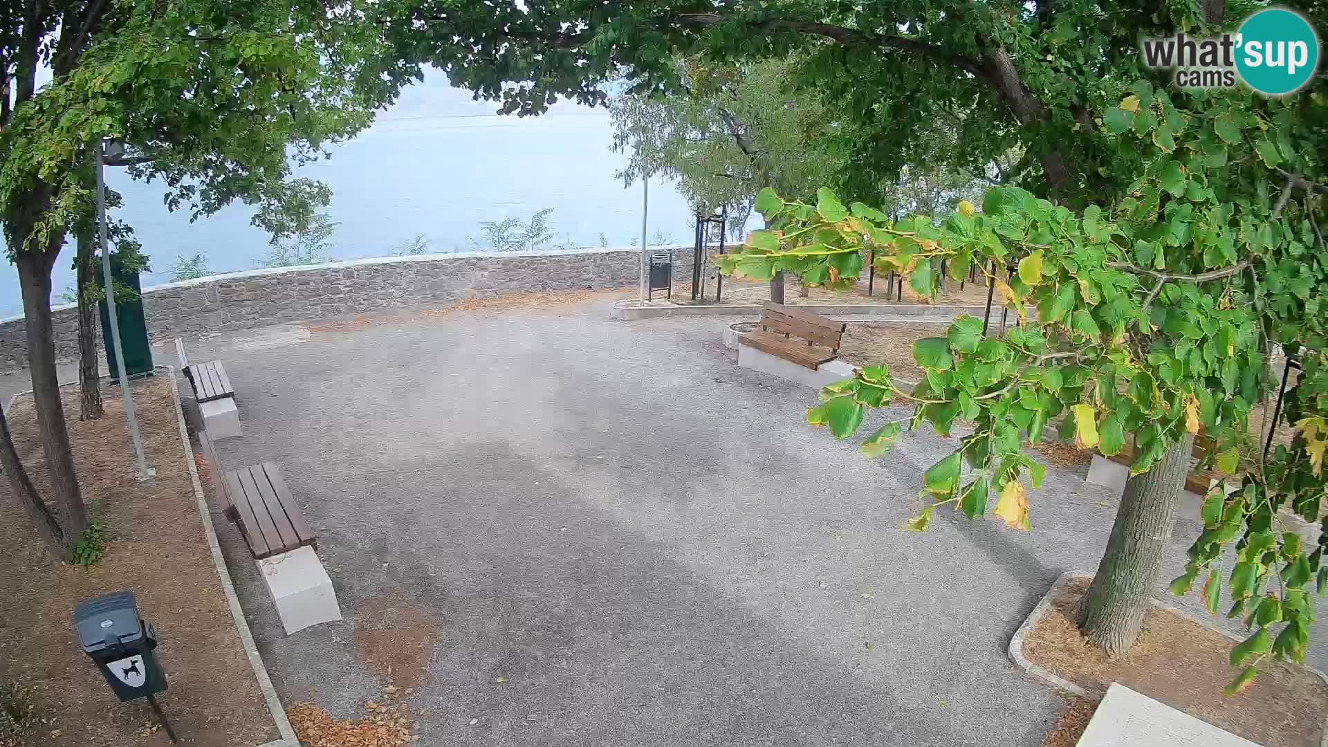 Senj Live Cam – Writers’ Park and the Velebit Channel