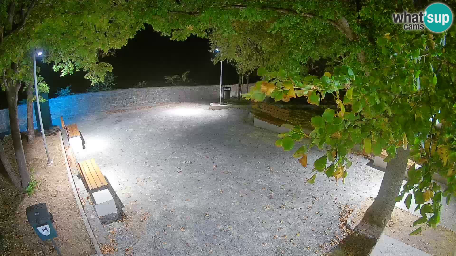 Senj Live Webcam – Schriftstellerpark und Velebit-Kanal