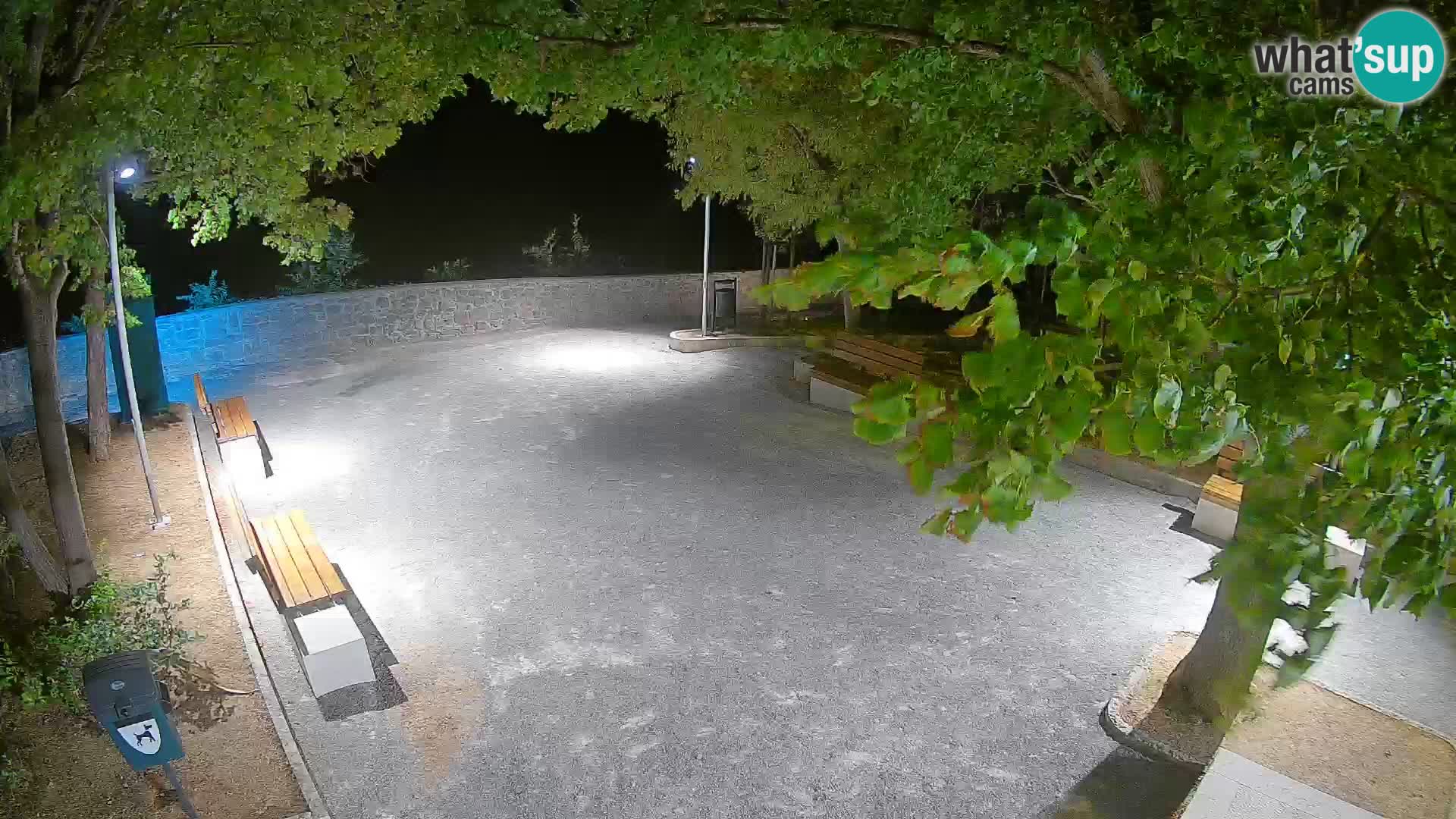 Senj Live Cam – Writers’ Park and the Velebit Channel