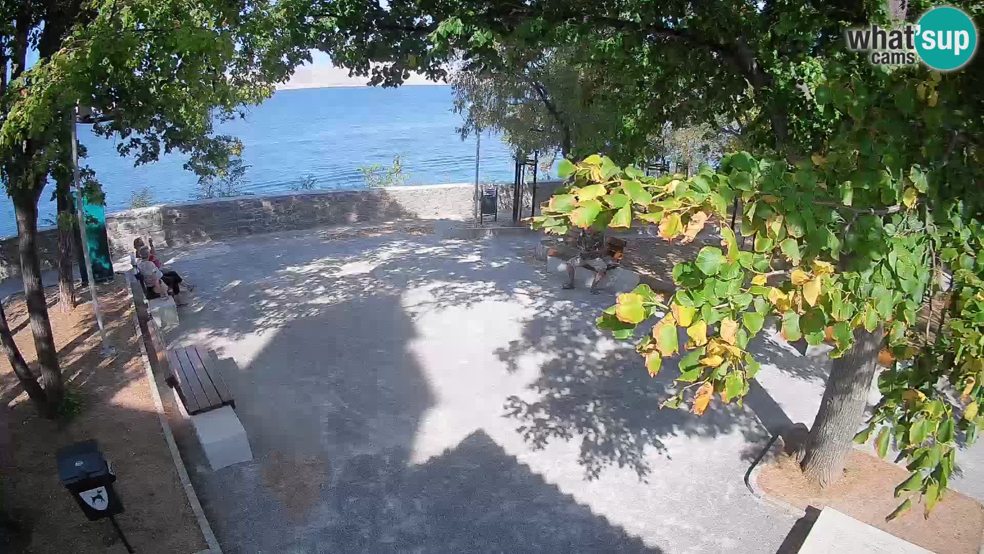 Senj Live Cam – Writers’ Park and the Velebit Channel