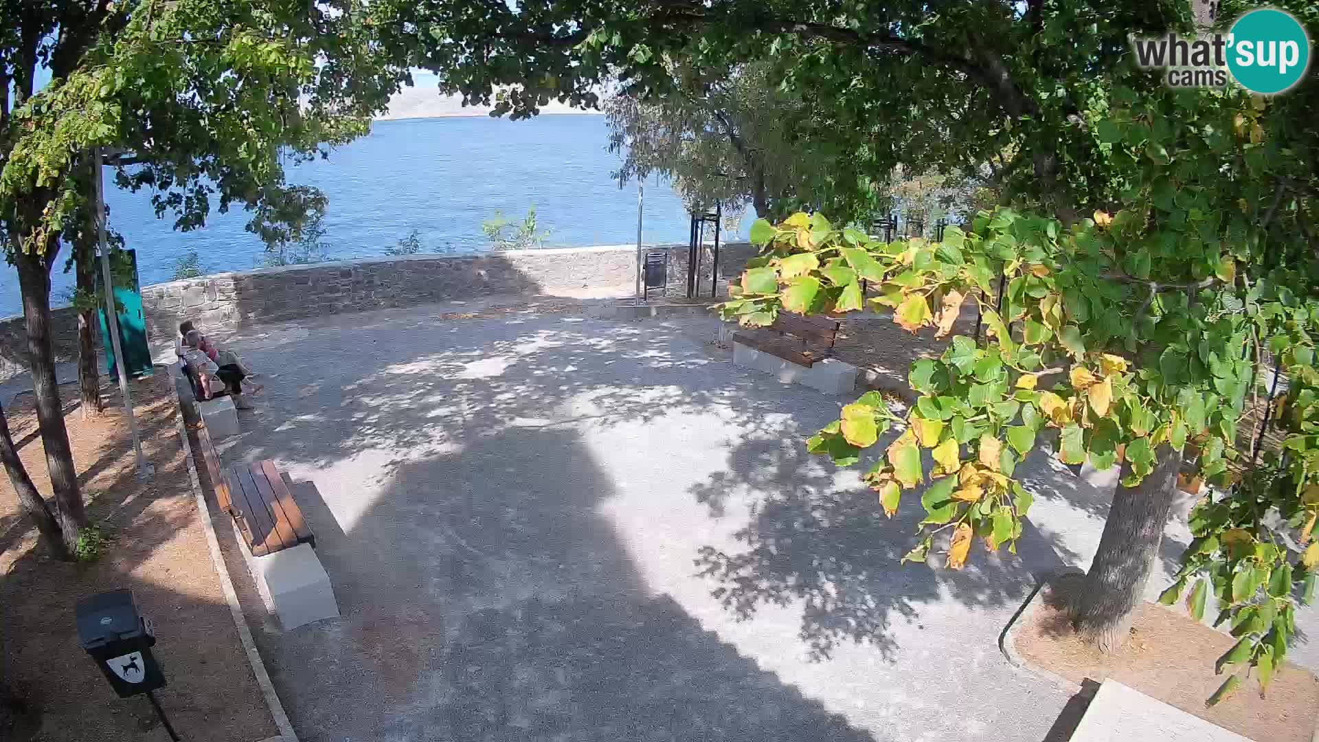 Senj Live Cam – Writers’ Park and the Velebit Channel