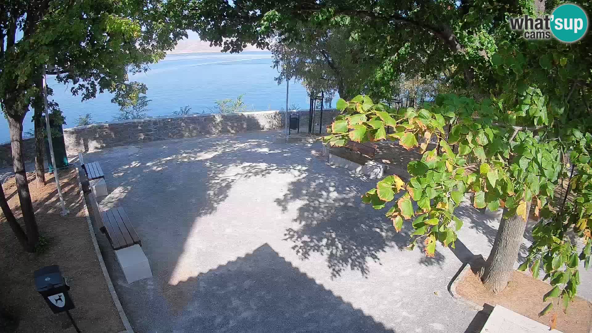 Senj Live Cam – Writers’ Park and the Velebit Channel