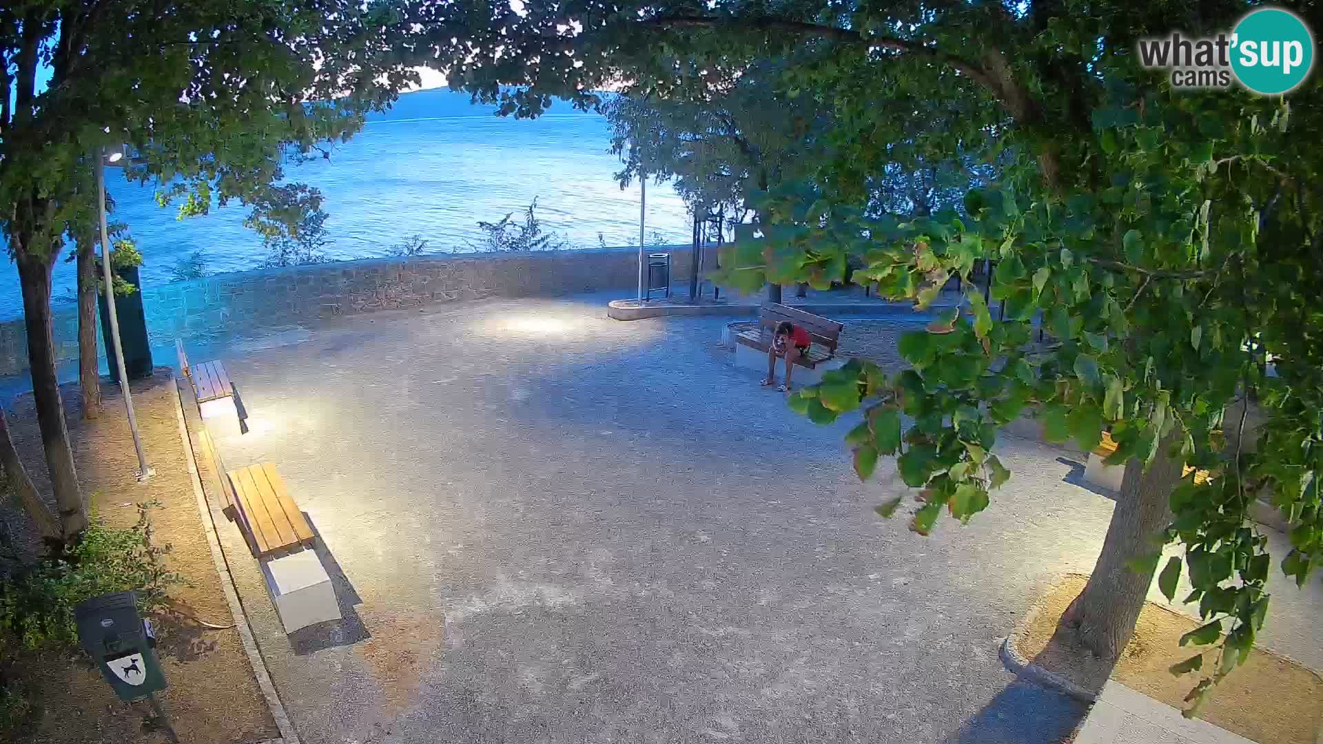 Senj Live Cam – Writers’ Park and the Velebit Channel