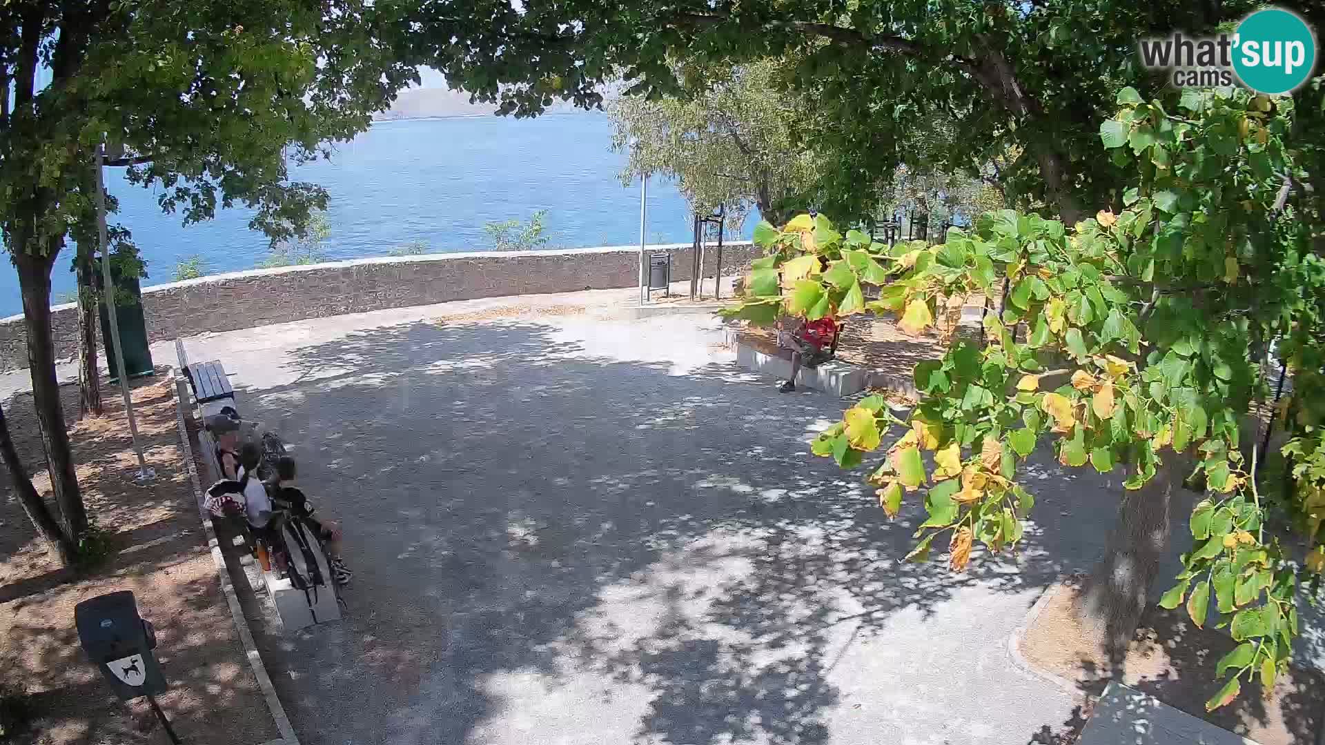 Senj Live Cam – Writers’ Park and the Velebit Channel