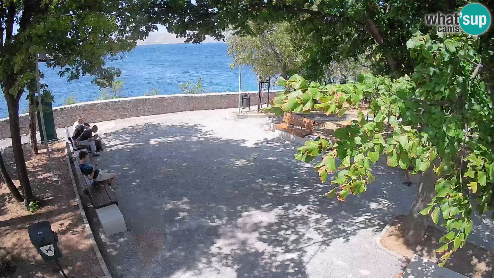 Senj Live Webcam – Schriftstellerpark und Velebit-Kanal