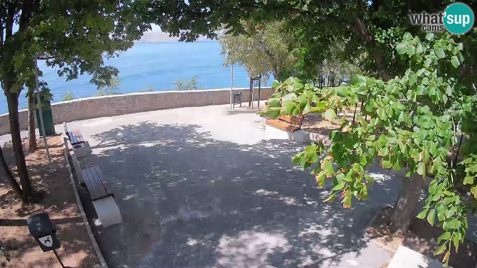Senj Live Cam – Writers’ Park and the Velebit Channel