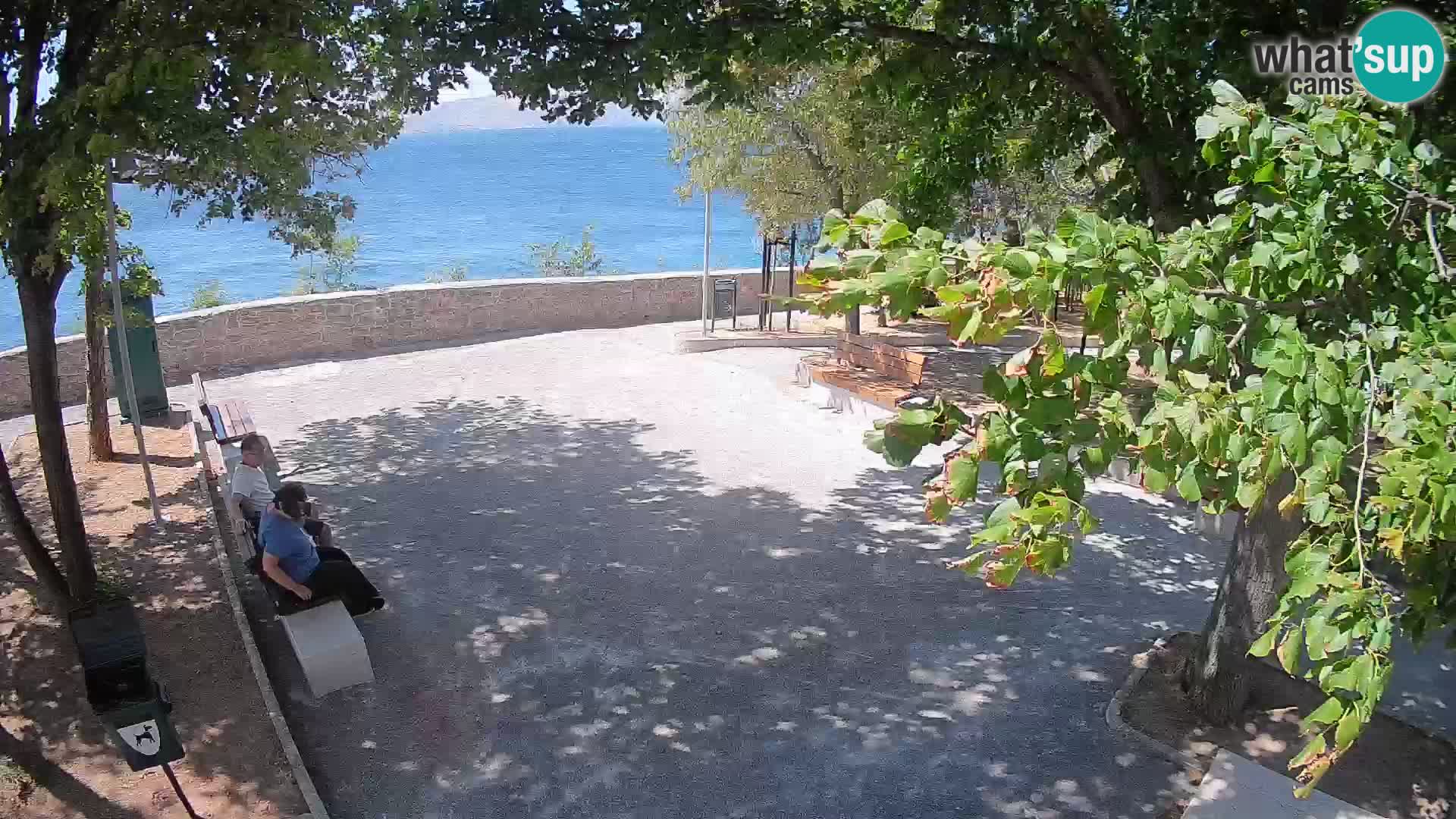Senj Live Webcam – Schriftstellerpark und Velebit-Kanal