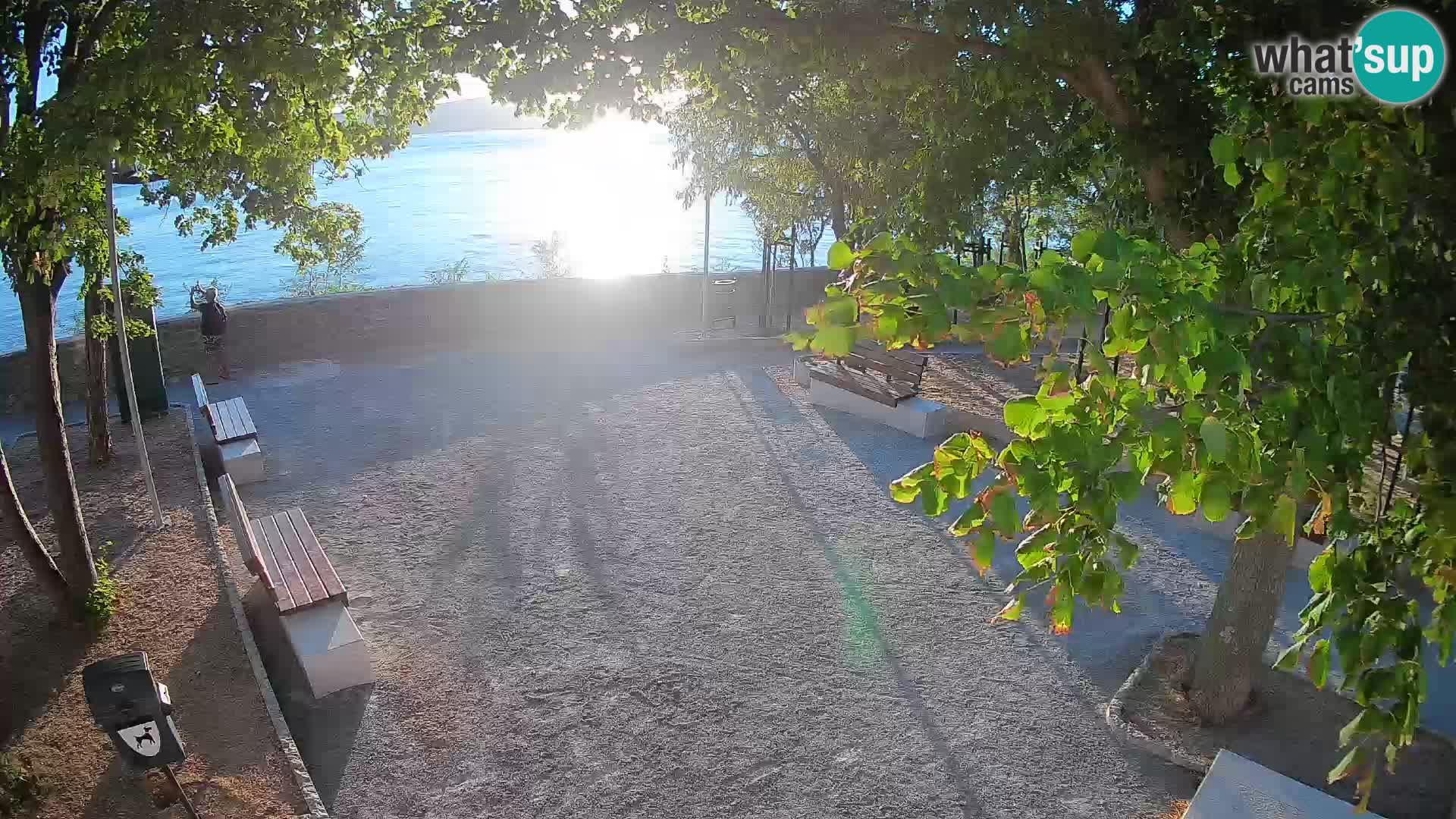 Senj Live Cam – Writers’ Park and the Velebit Channel