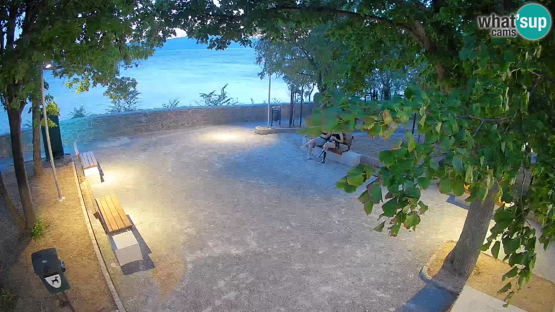Senj Live Cam – Writers’ Park and the Velebit Channel