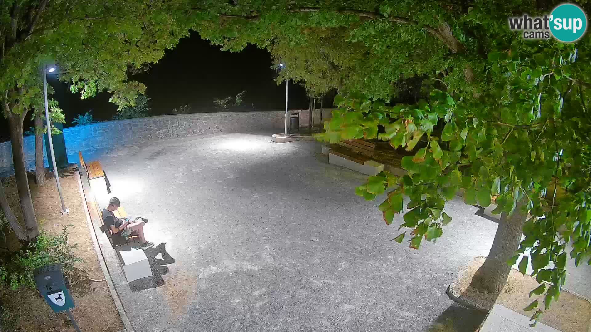 Senj Live Cam – Writers’ Park and the Velebit Channel