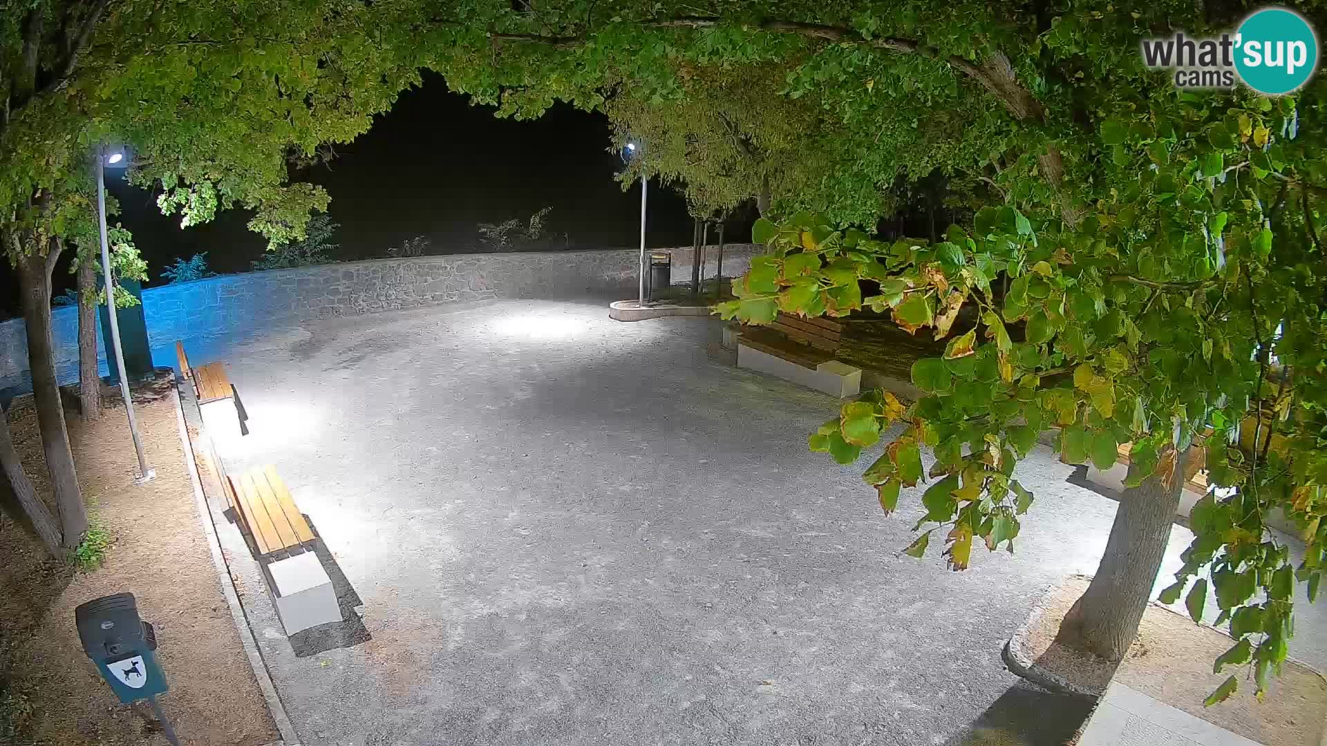 Senj Live Cam – Writers’ Park and the Velebit Channel
