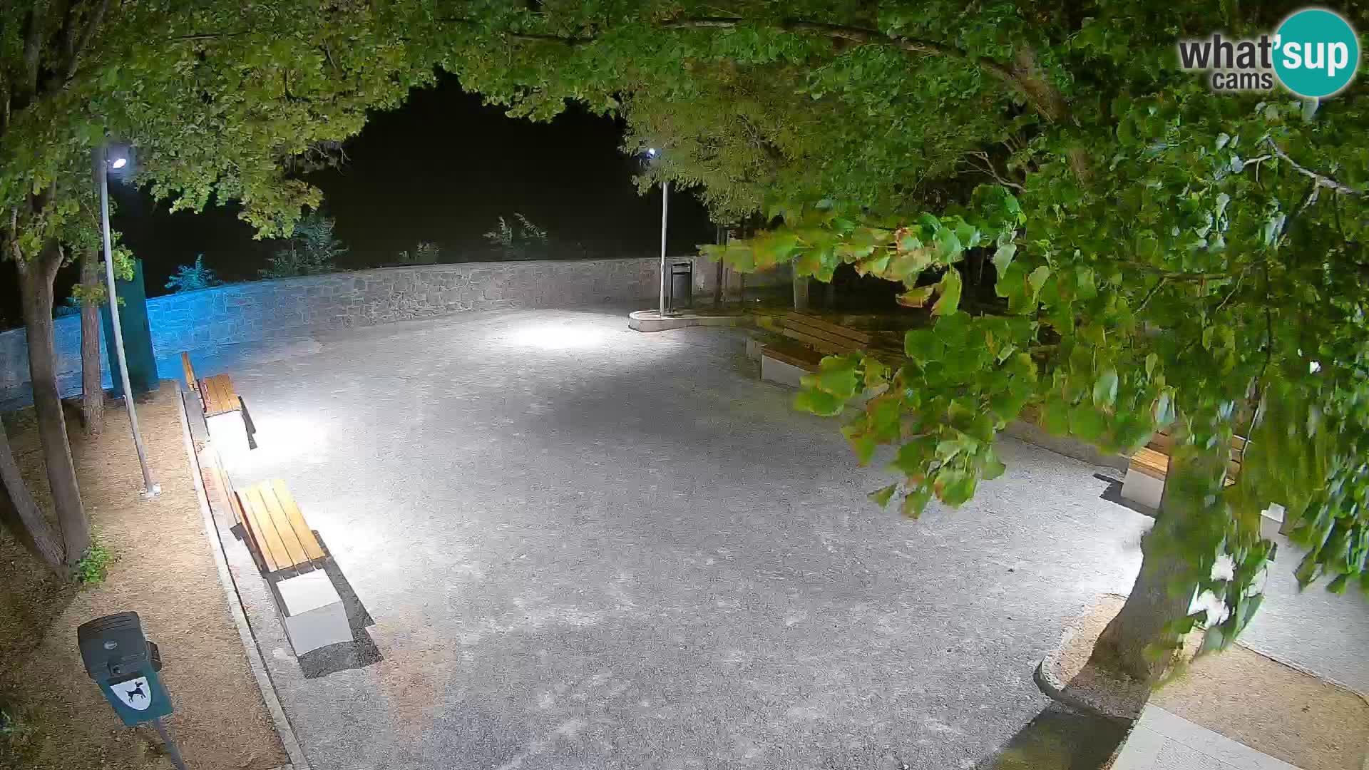 Senj Live Cam – Writers’ Park and the Velebit Channel