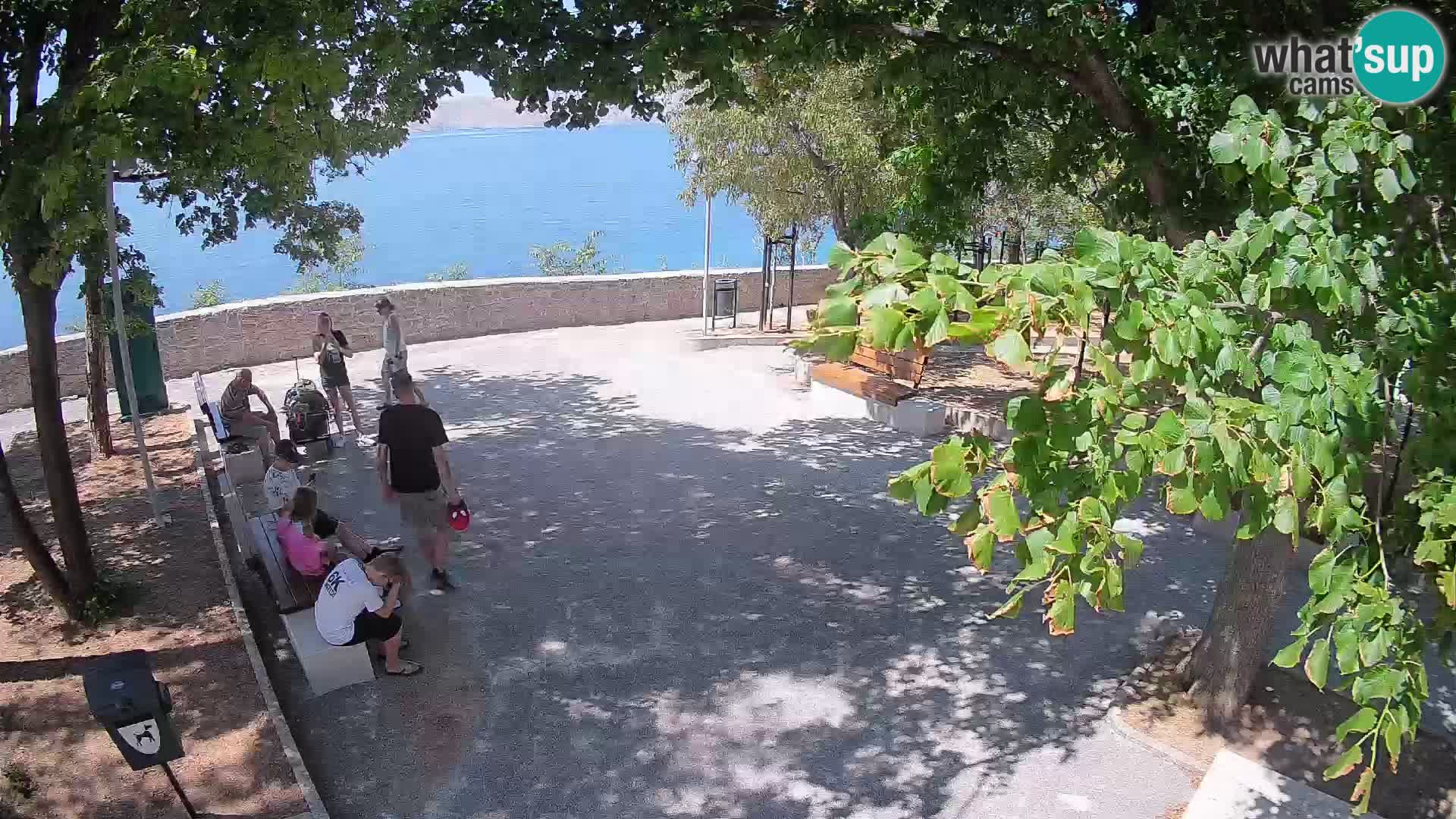 Senj Live Cam – Writers’ Park and the Velebit Channel