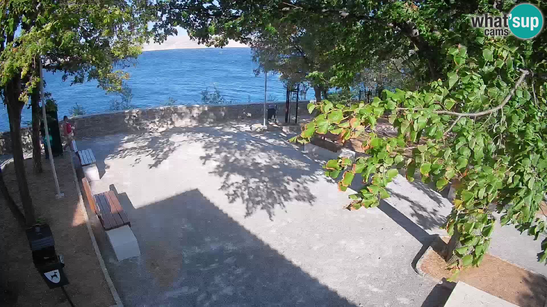 Senj Live Cam – Writers’ Park and the Velebit Channel