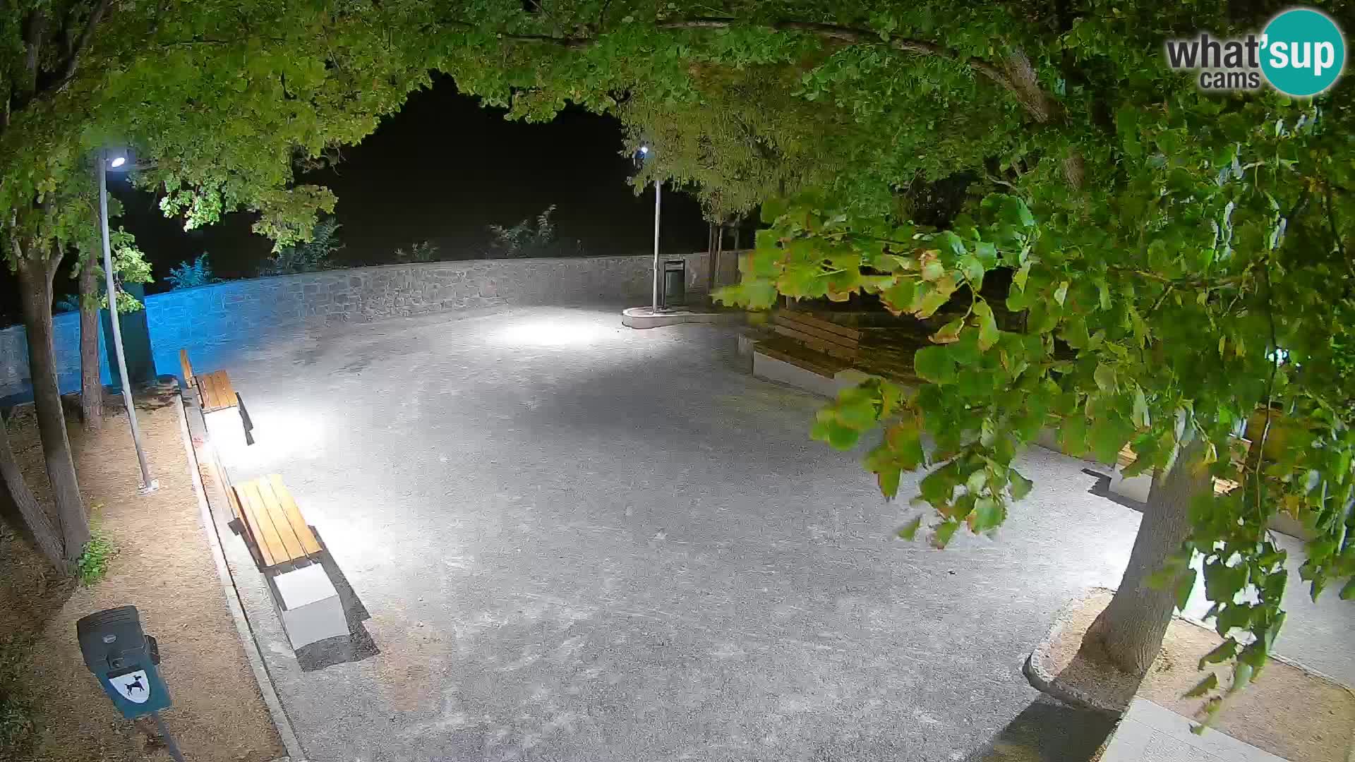 Senj Live Webcam – Schriftstellerpark und Velebit-Kanal