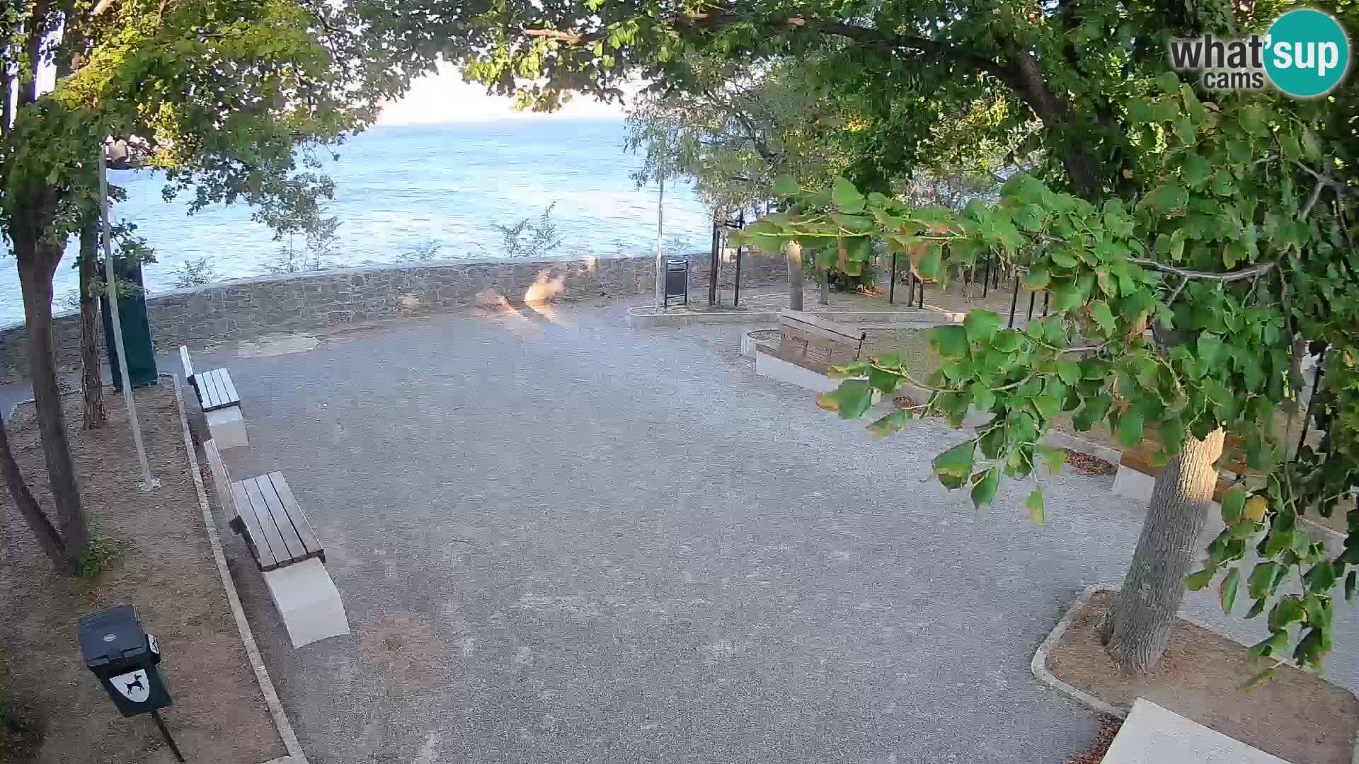 Senj Live Cam – Writers’ Park and the Velebit Channel