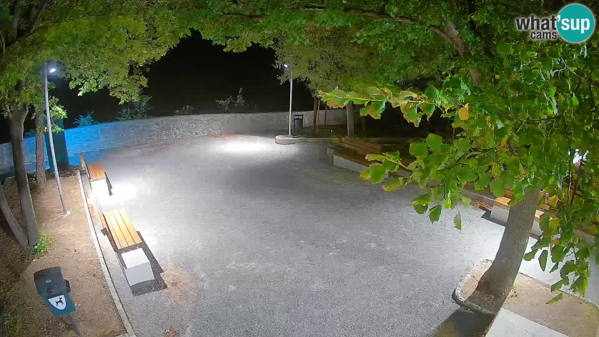 Senj Live Webcam – Schriftstellerpark und Velebit-Kanal