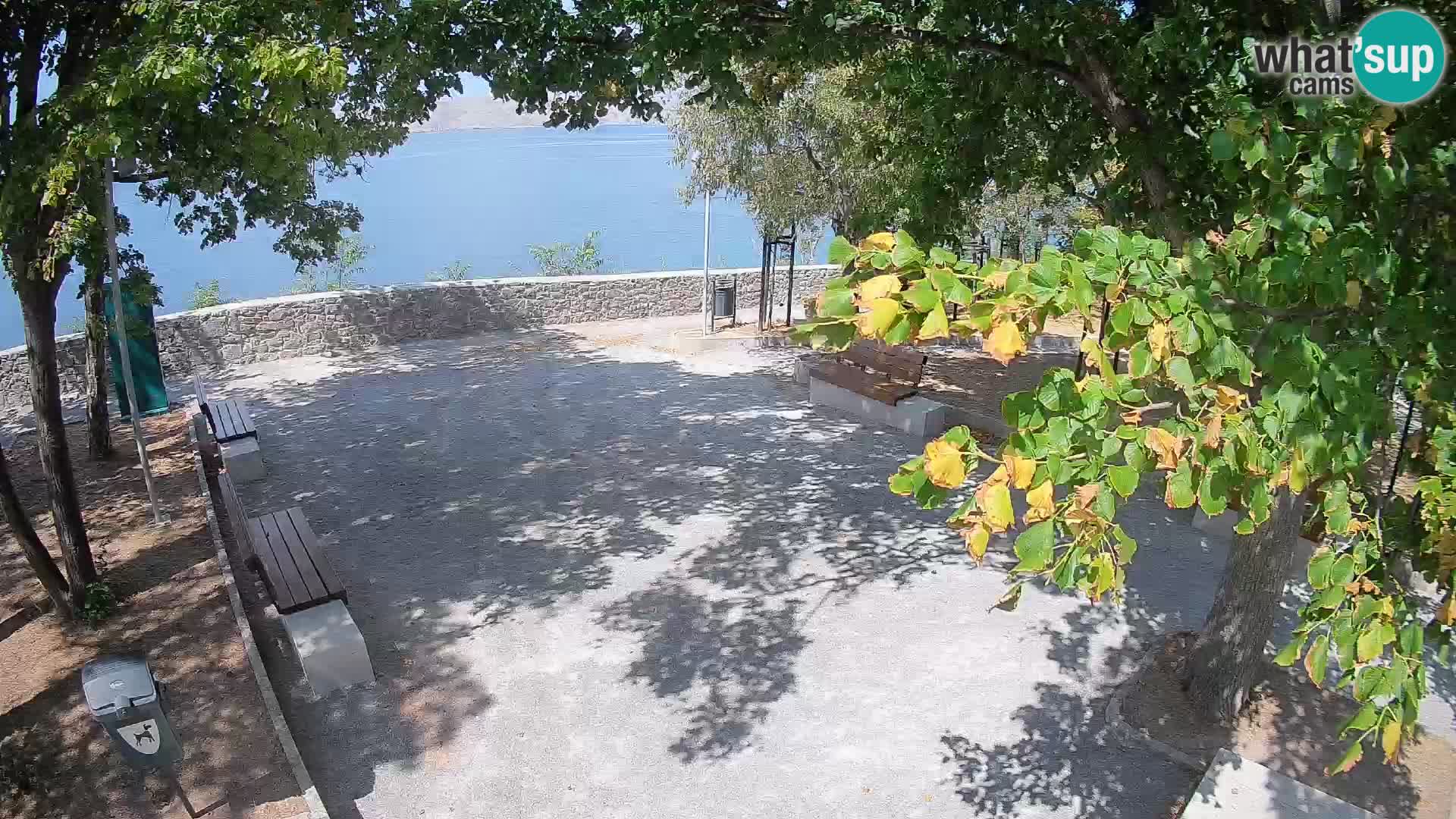 Senj Live Cam – Writers’ Park and the Velebit Channel