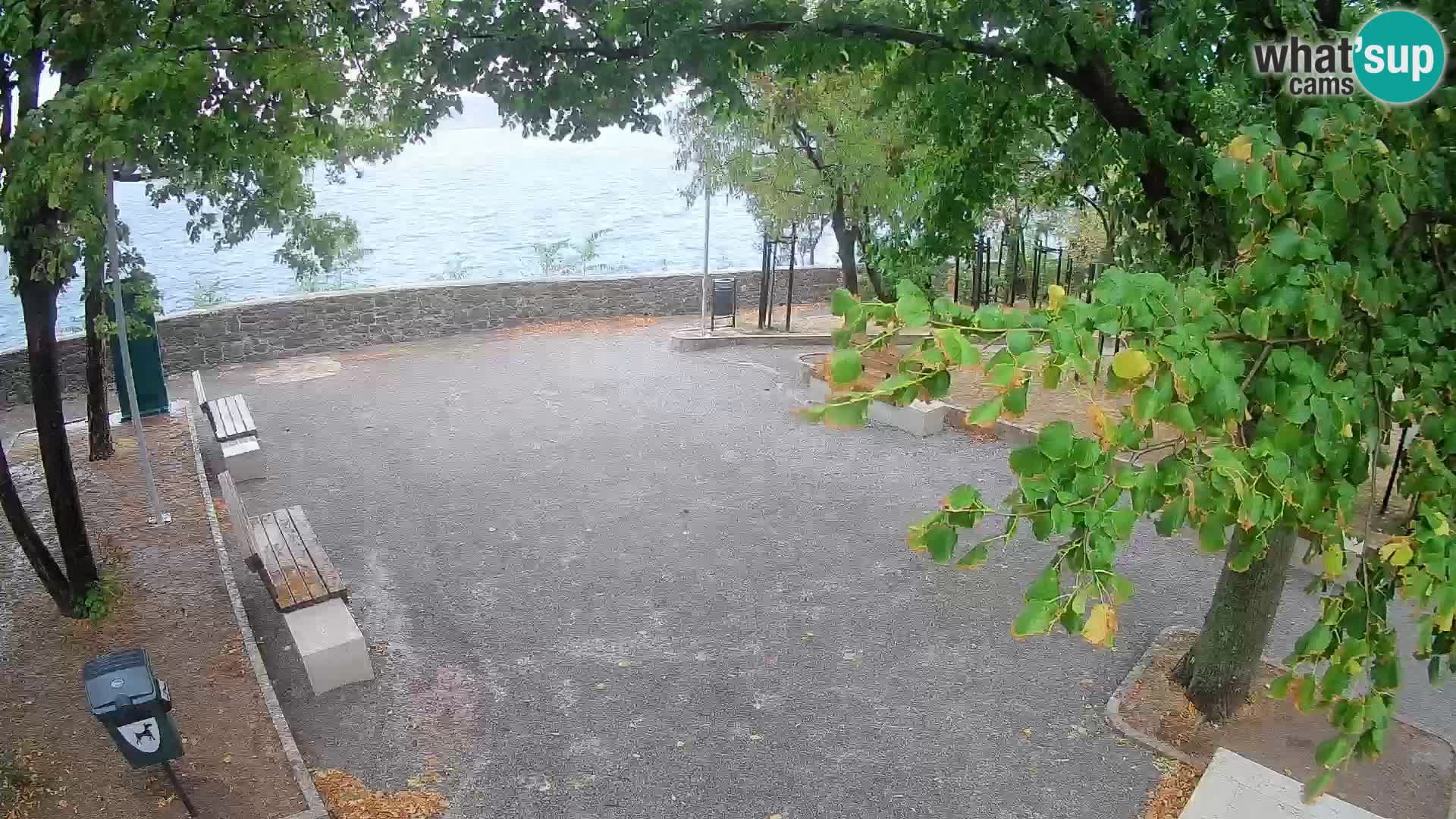 Senj Live Cam – Writers’ Park and the Velebit Channel