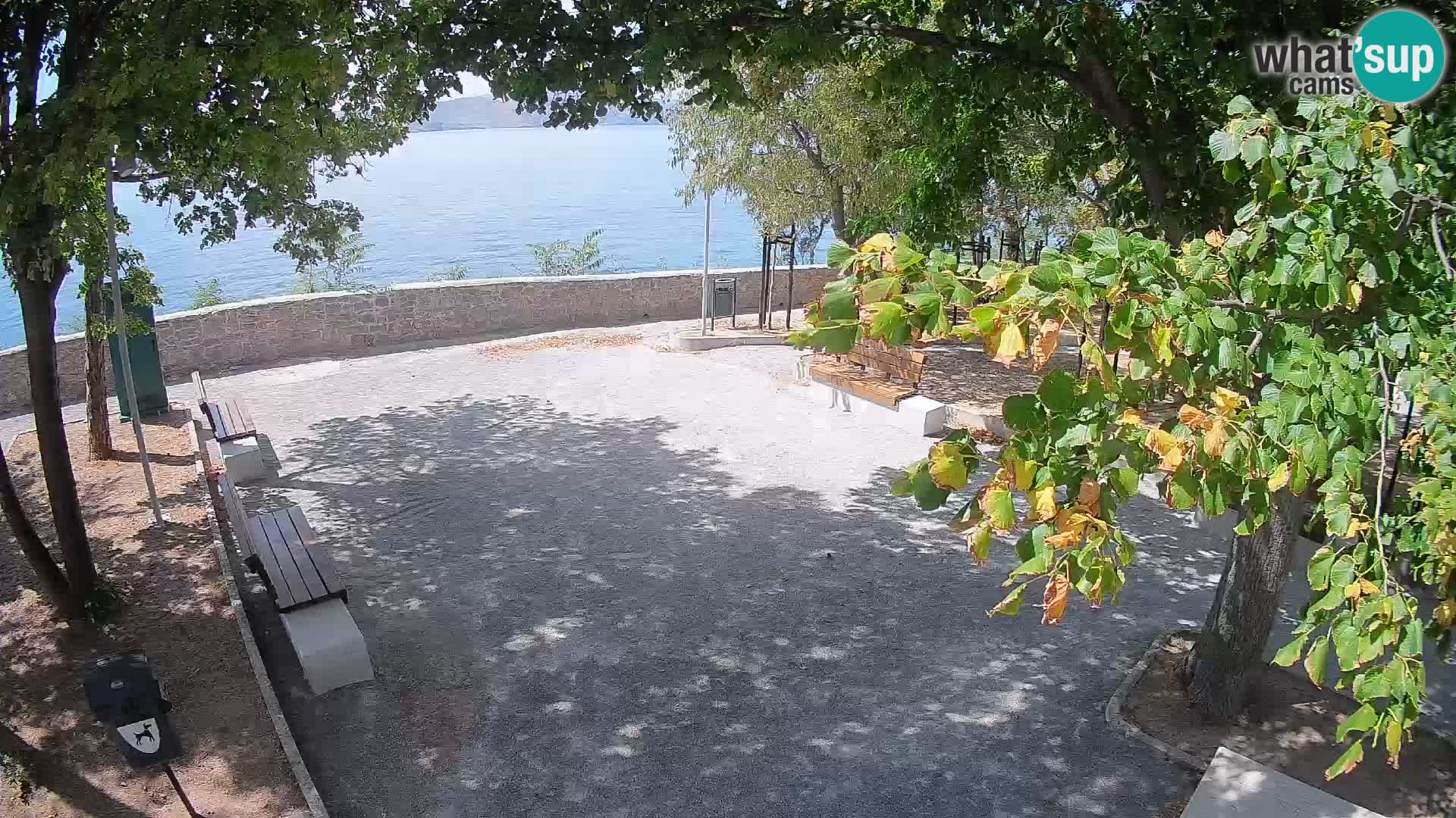 Senj Live Cam – Writers’ Park and the Velebit Channel