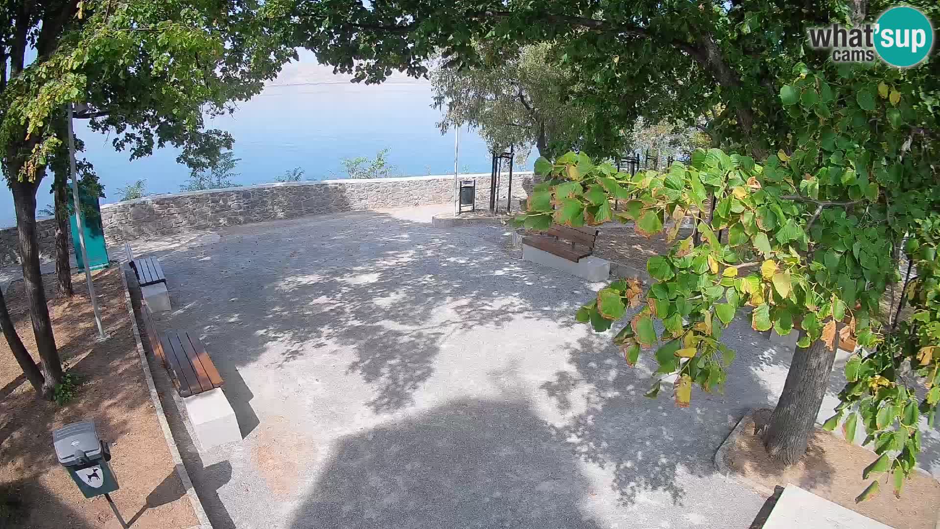 Senj Live Cam – Writers’ Park and the Velebit Channel