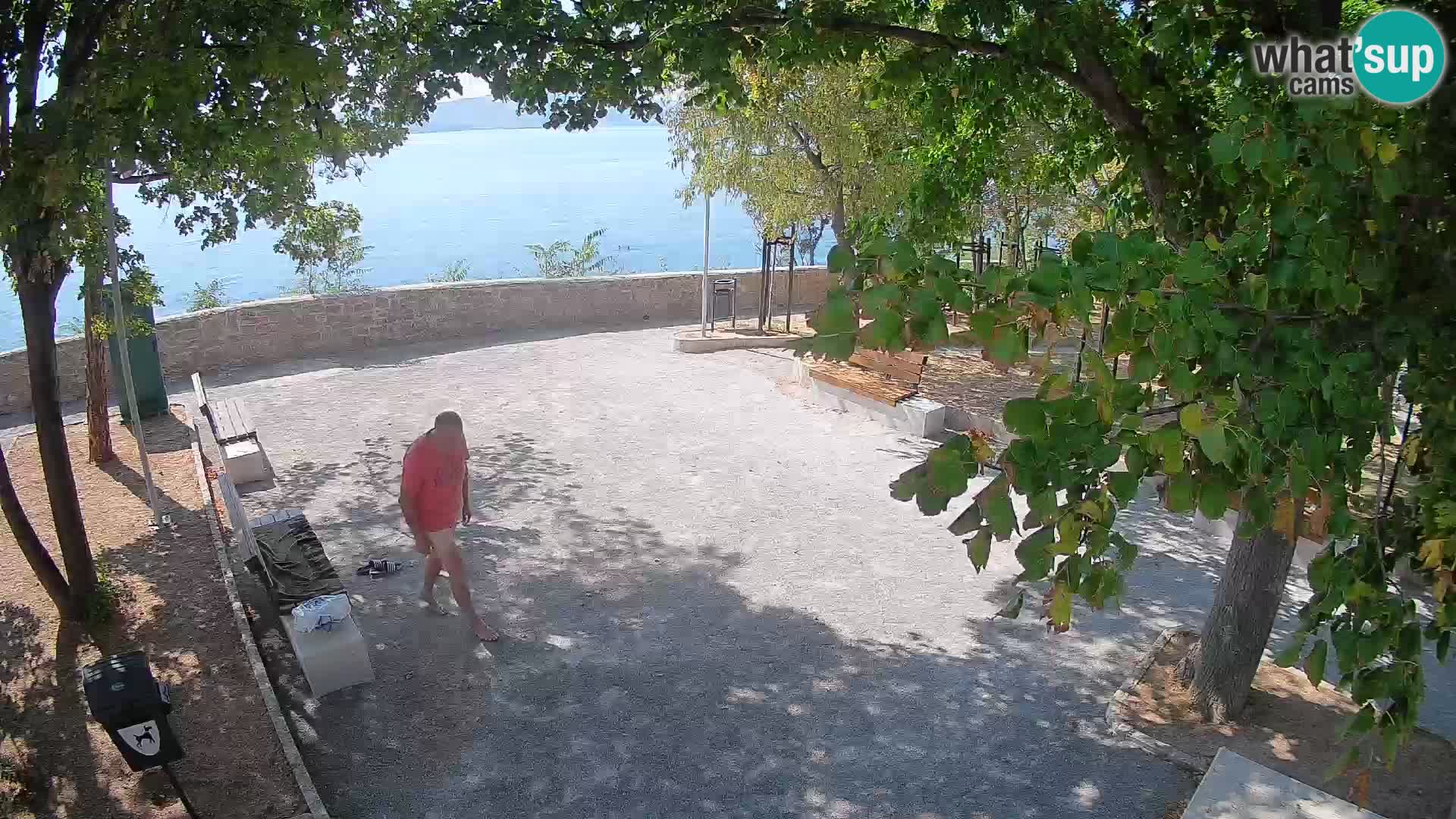Senj Live Webcam – Schriftstellerpark und Velebit-Kanal