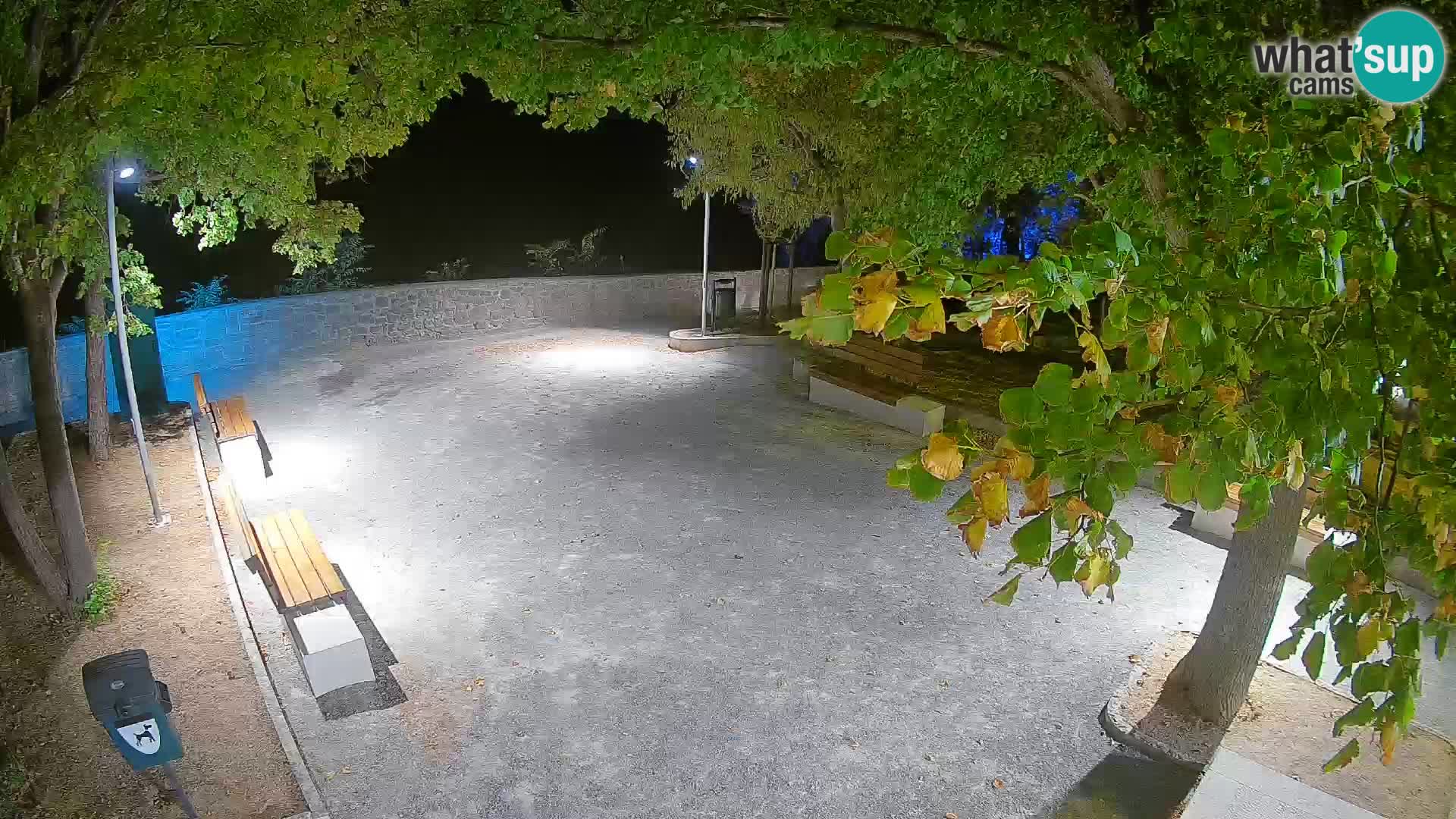 Senj Live Webcam – Schriftstellerpark und Velebit-Kanal