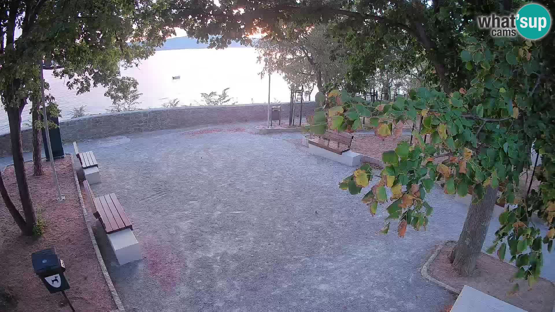 Senj Live Cam – Writers’ Park and the Velebit Channel