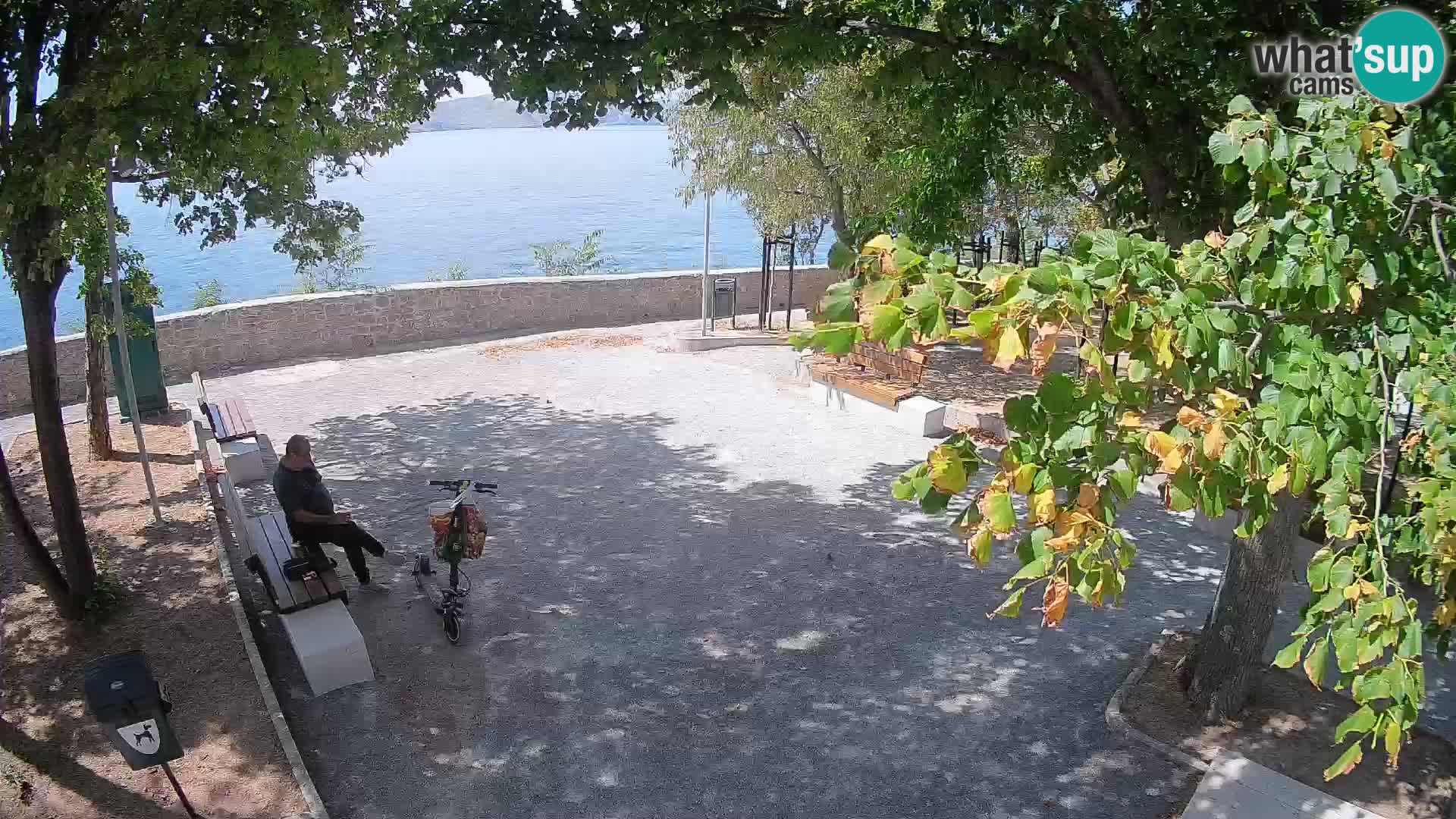 Senj Live Webcam – Schriftstellerpark und Velebit-Kanal