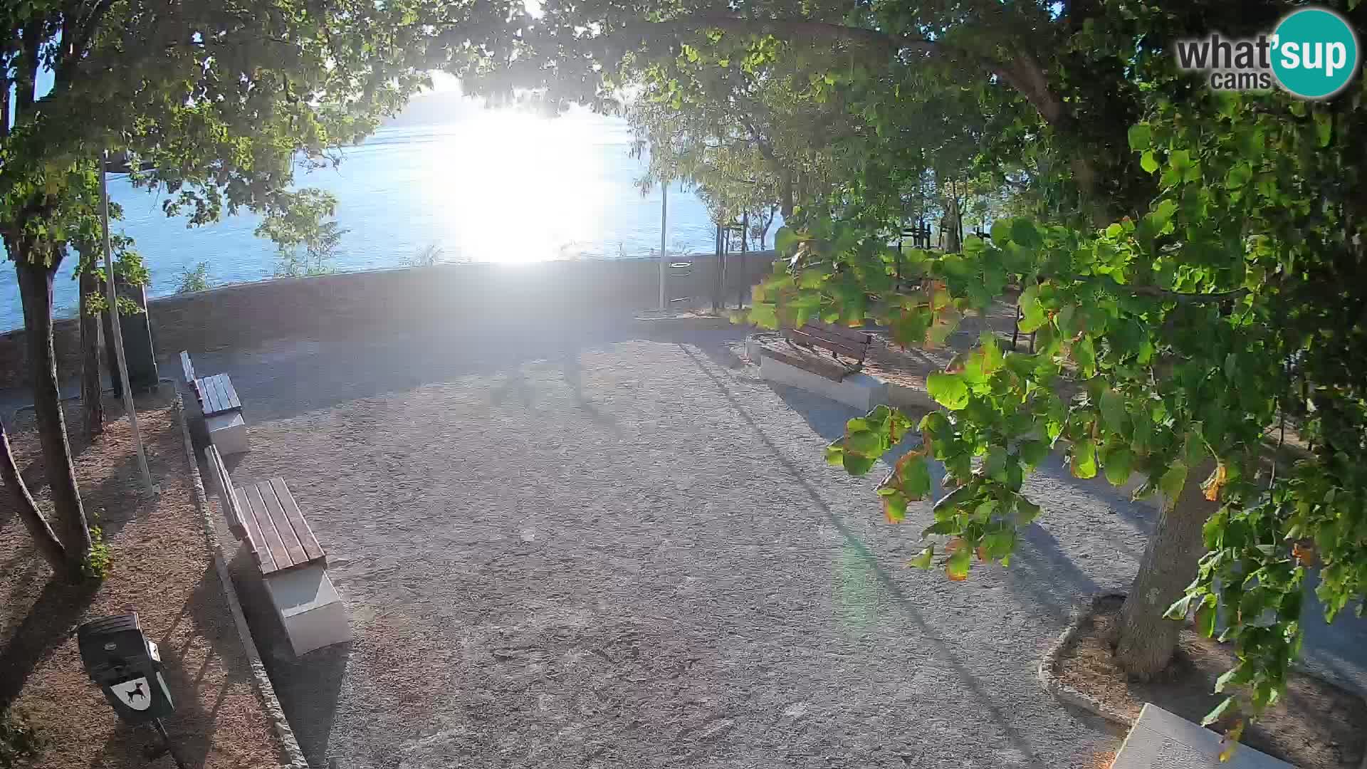 Senj Live Cam – Writers’ Park and the Velebit Channel