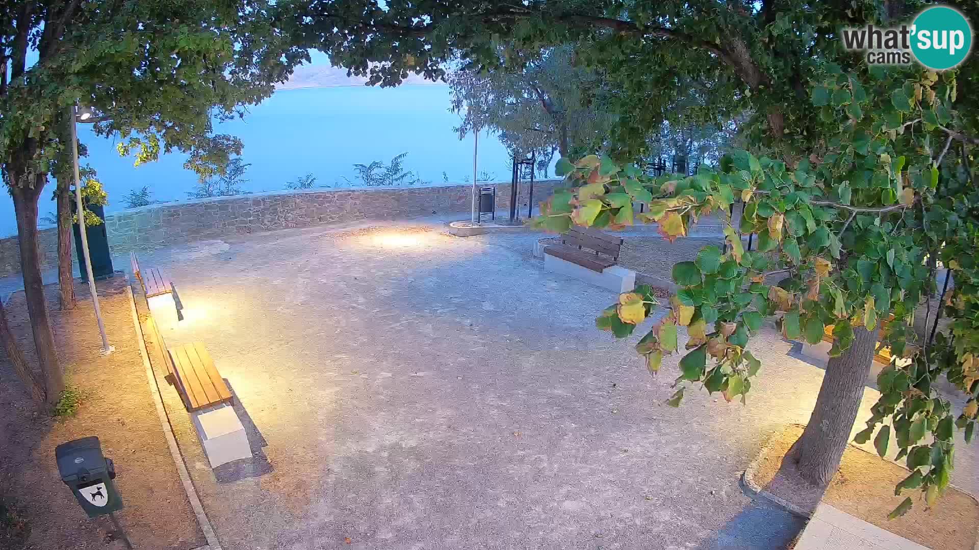 Senj Live Cam – Writers’ Park and the Velebit Channel