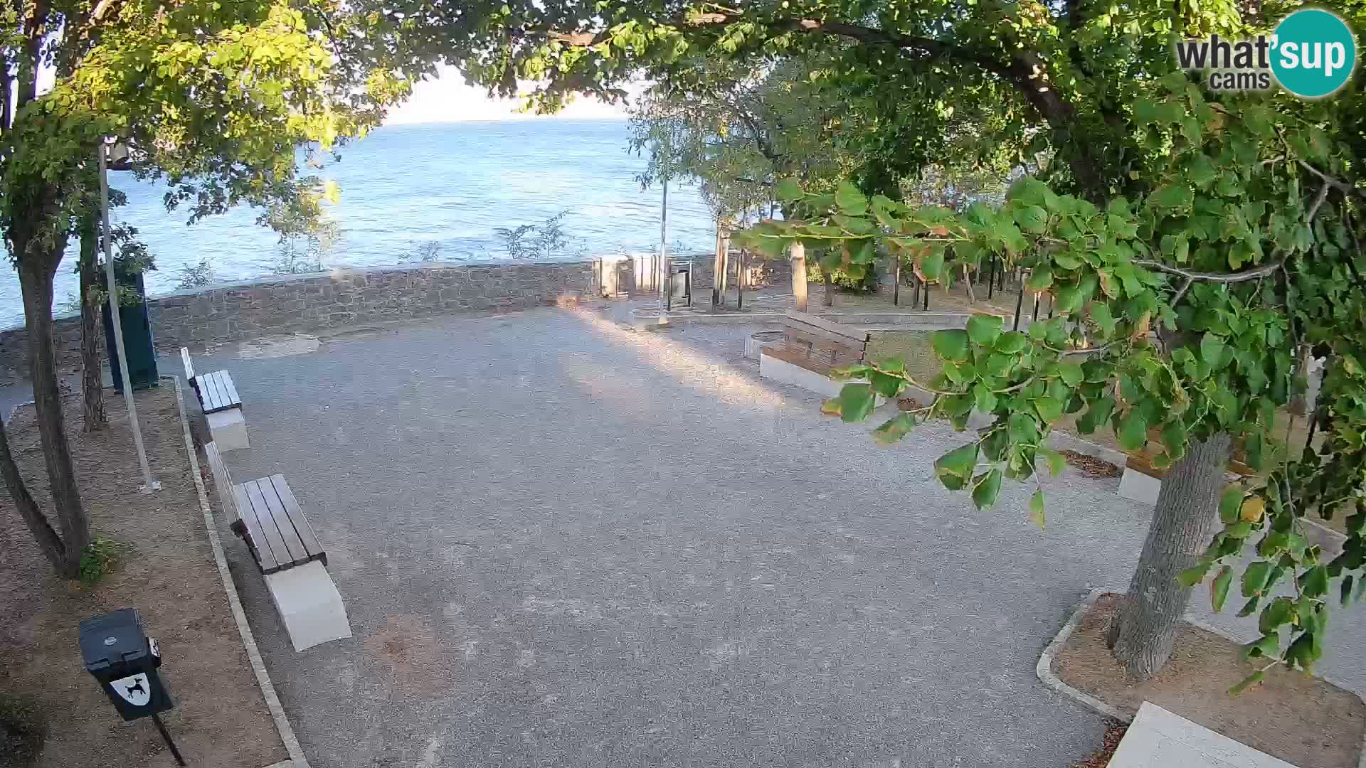 Senj Live Cam – Writers’ Park and the Velebit Channel
